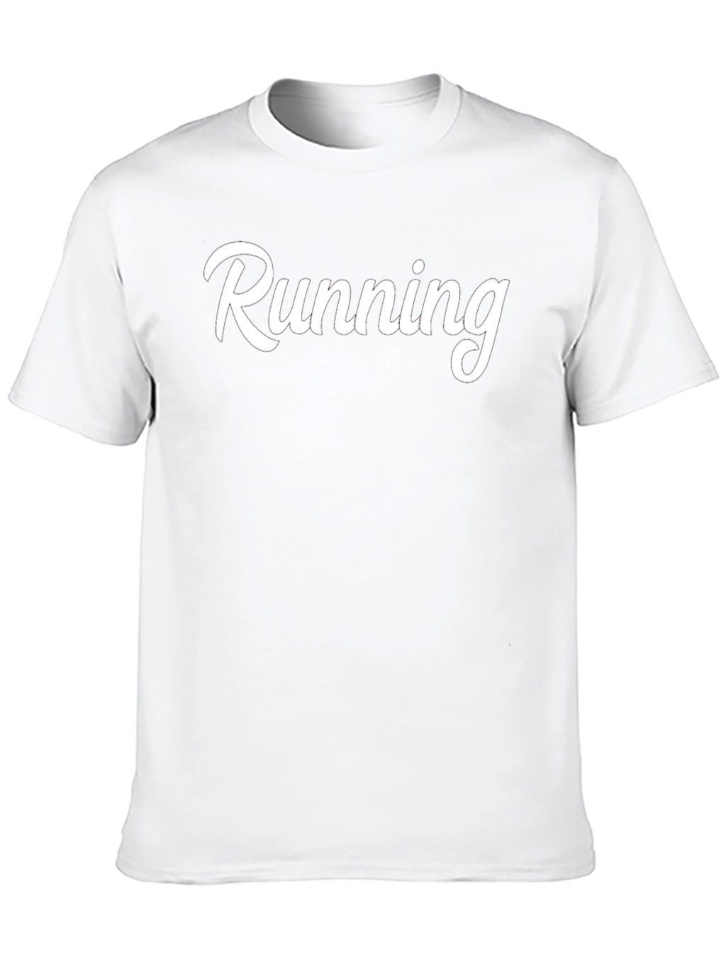 Running Graphic T-Shirt - Black Cotton