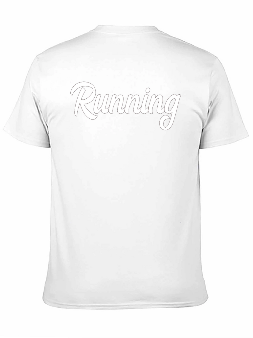 Running Graphic T-Shirt - Black Cotton