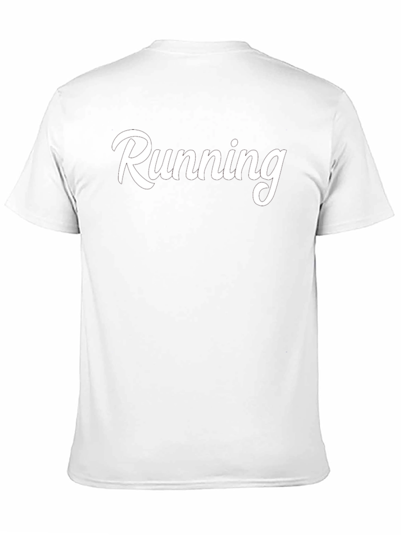 Running Graphic T-Shirt - Black Cotton