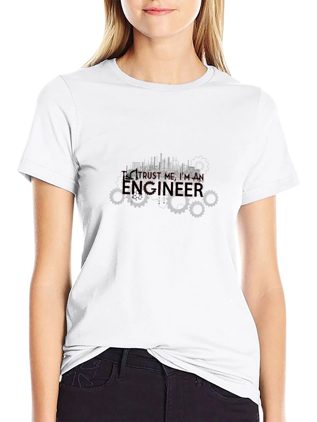 Trust Me Im an Engineer Black T-Shirt