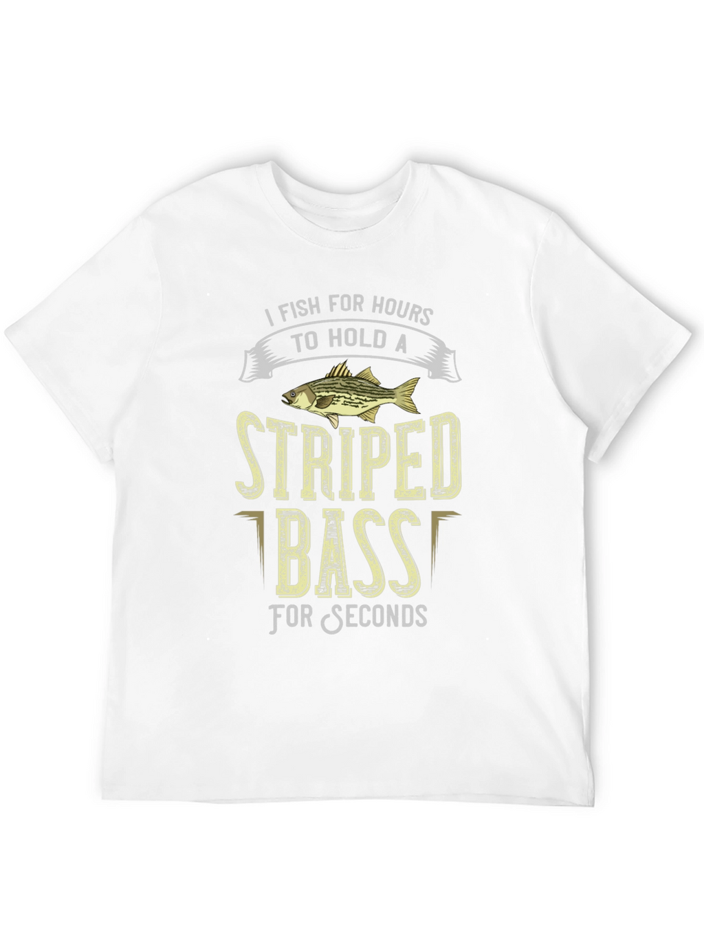 Striped Bass Fishing T-Shirt: Hours to Seconds