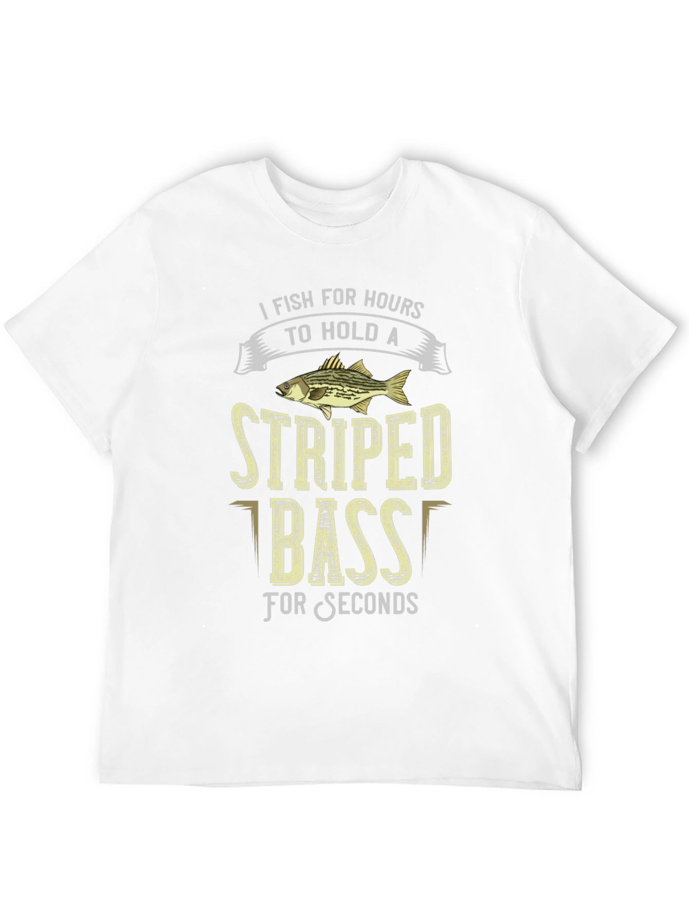 Striped Bass Fishing T-Shirt: Hours to Seconds