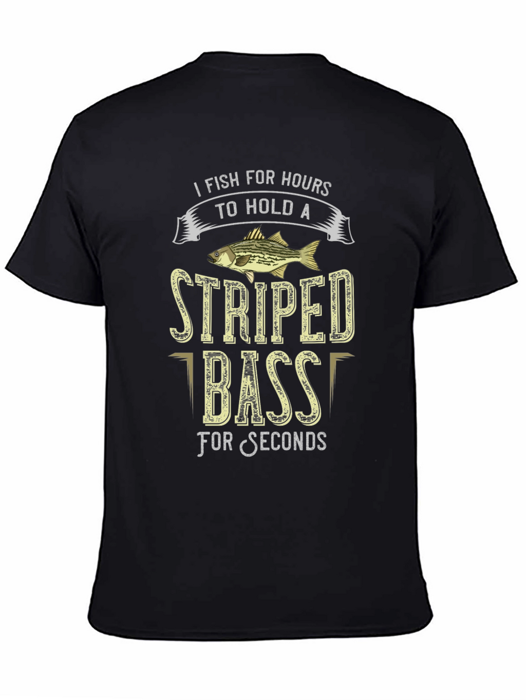 Striped Bass Fishing T-Shirt: Hours to Seconds
