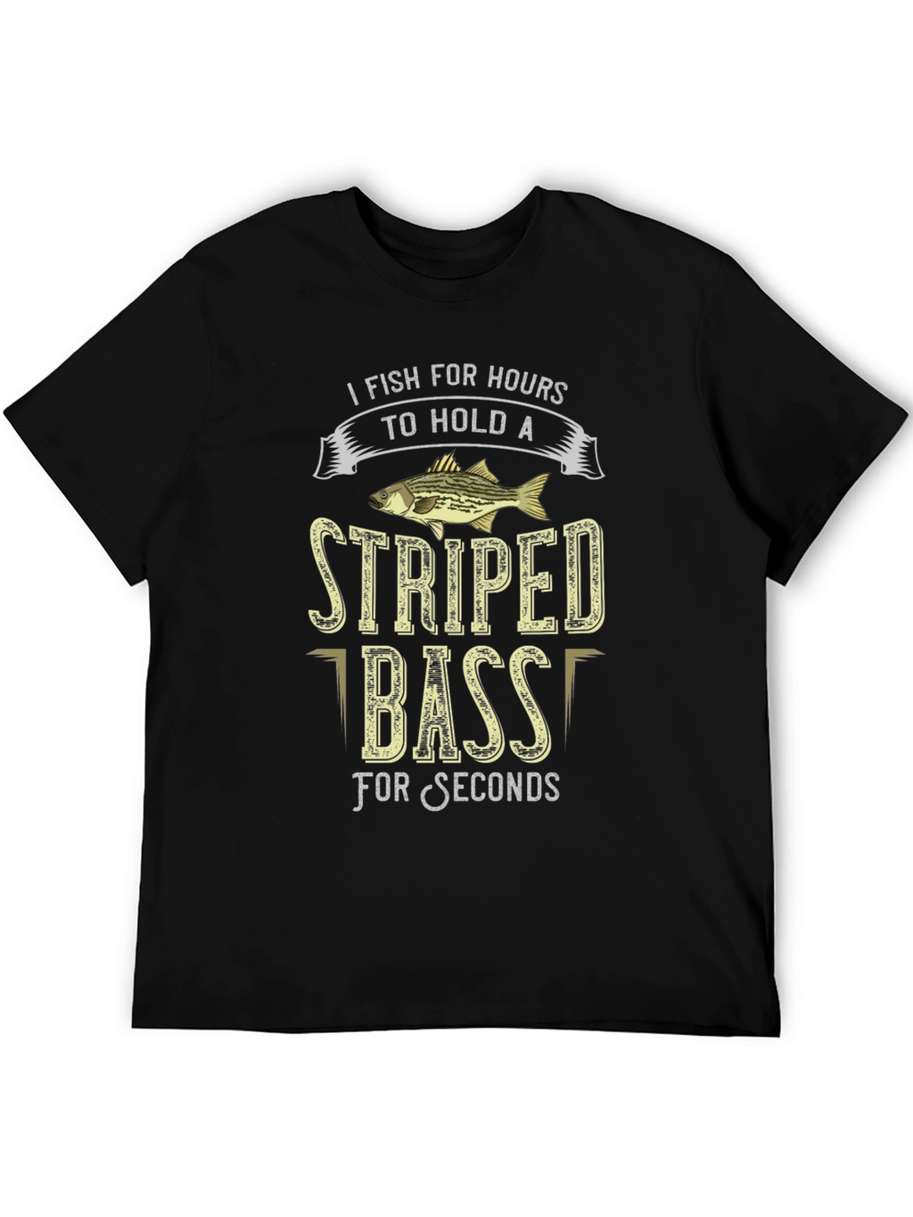 Striped Bass Fishing T-Shirt: Hours to Seconds