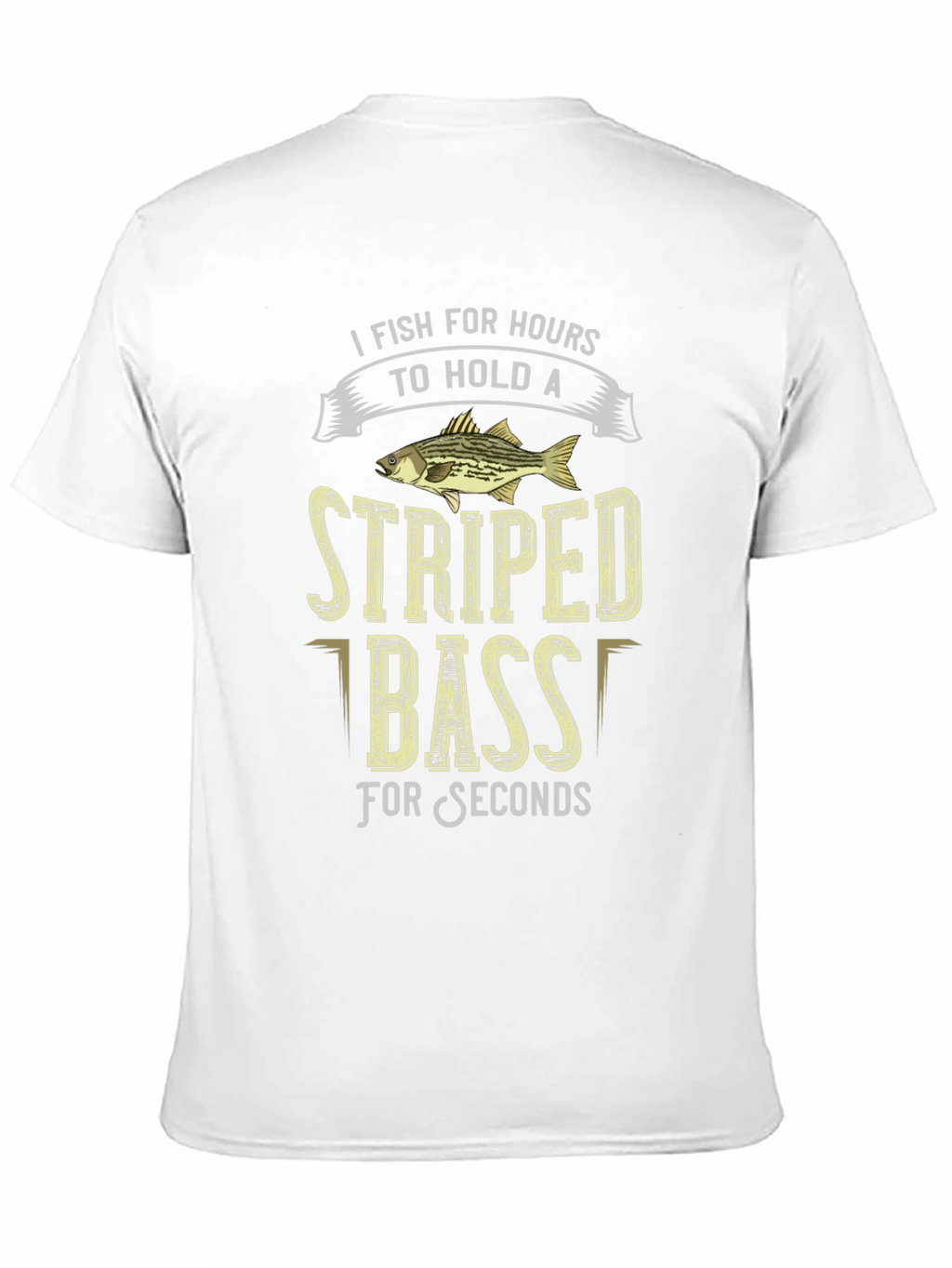 Striped Bass Fishing T-Shirt: Hours to Seconds