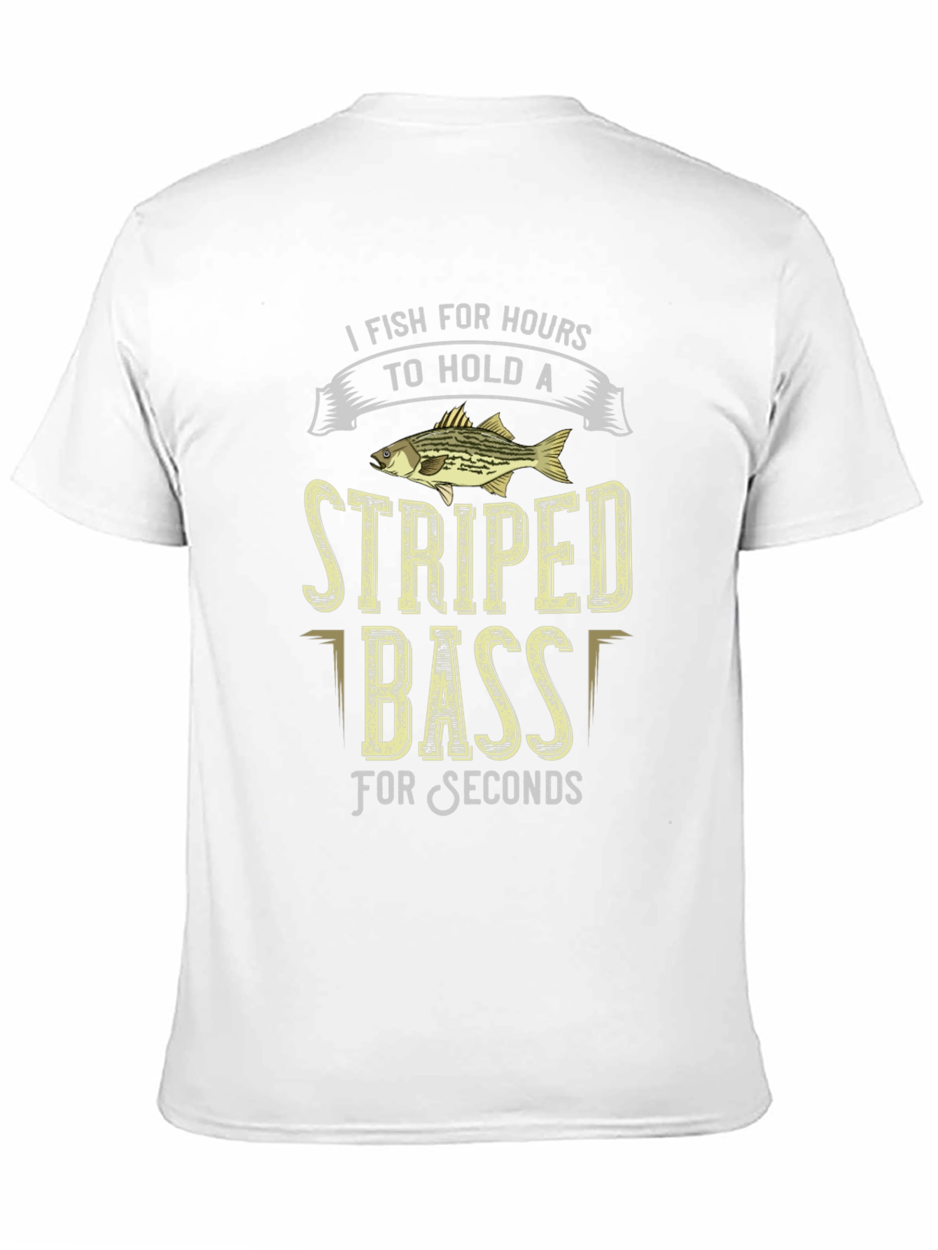 Striped Bass Fishing T-Shirt: Hours to Seconds