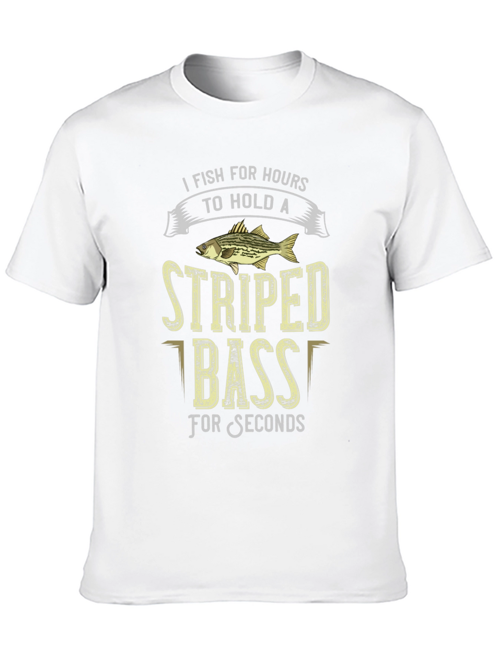 Striped Bass Fishing T-Shirt: Hours to Seconds