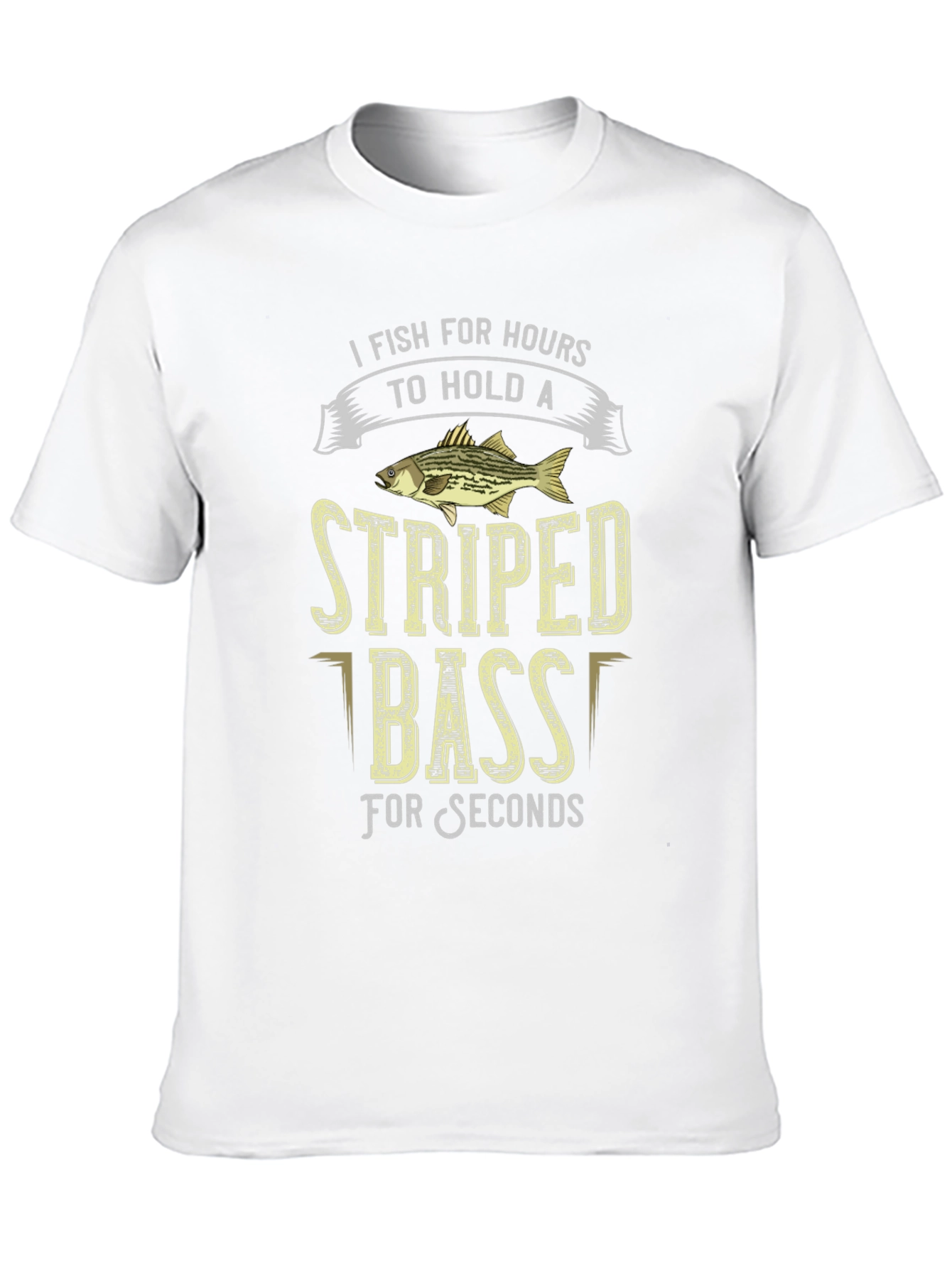 Striped Bass Fishing T-Shirt: Hours to Seconds