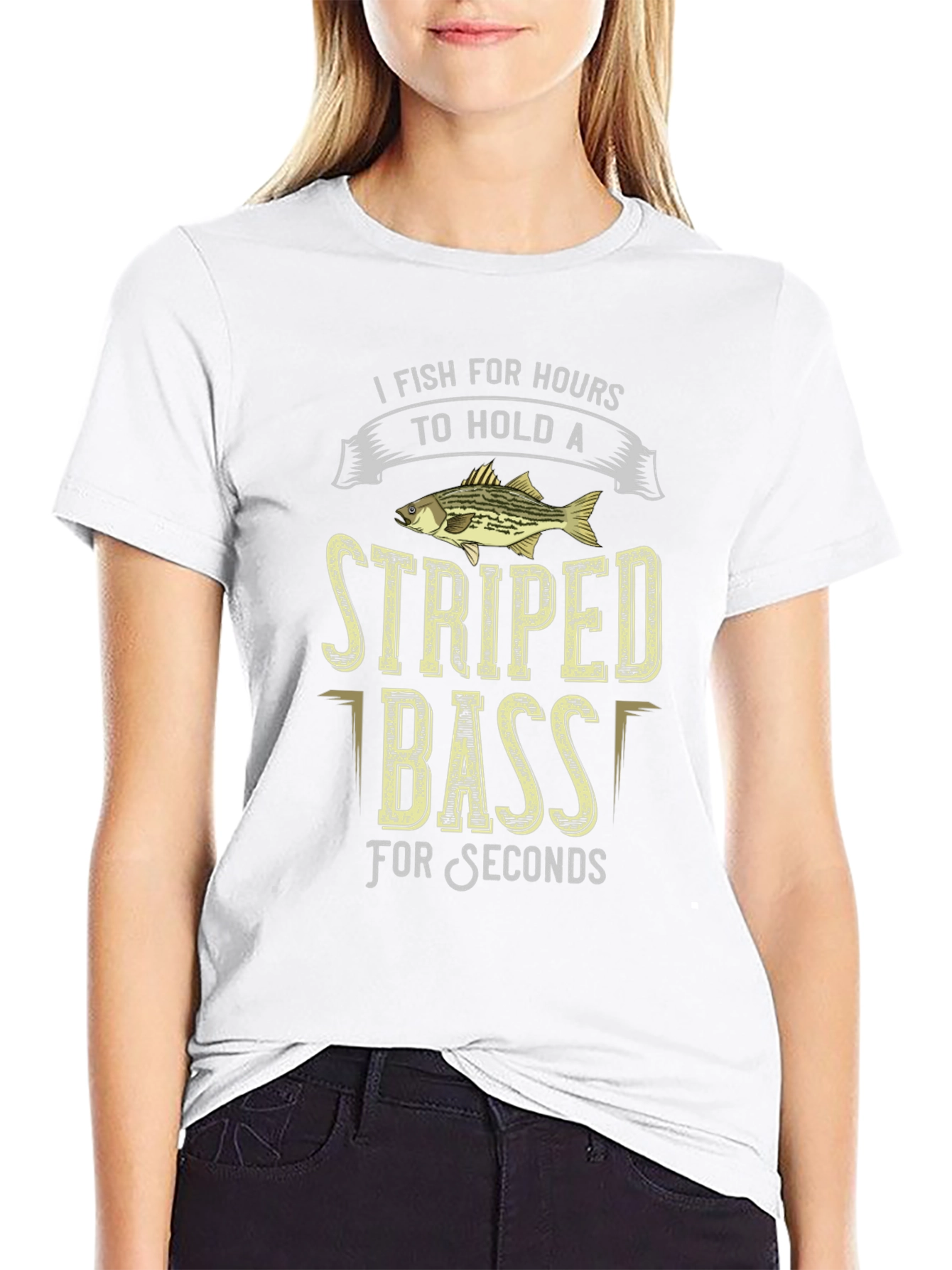 Striped Bass Fishing T-Shirt: Hours to Seconds