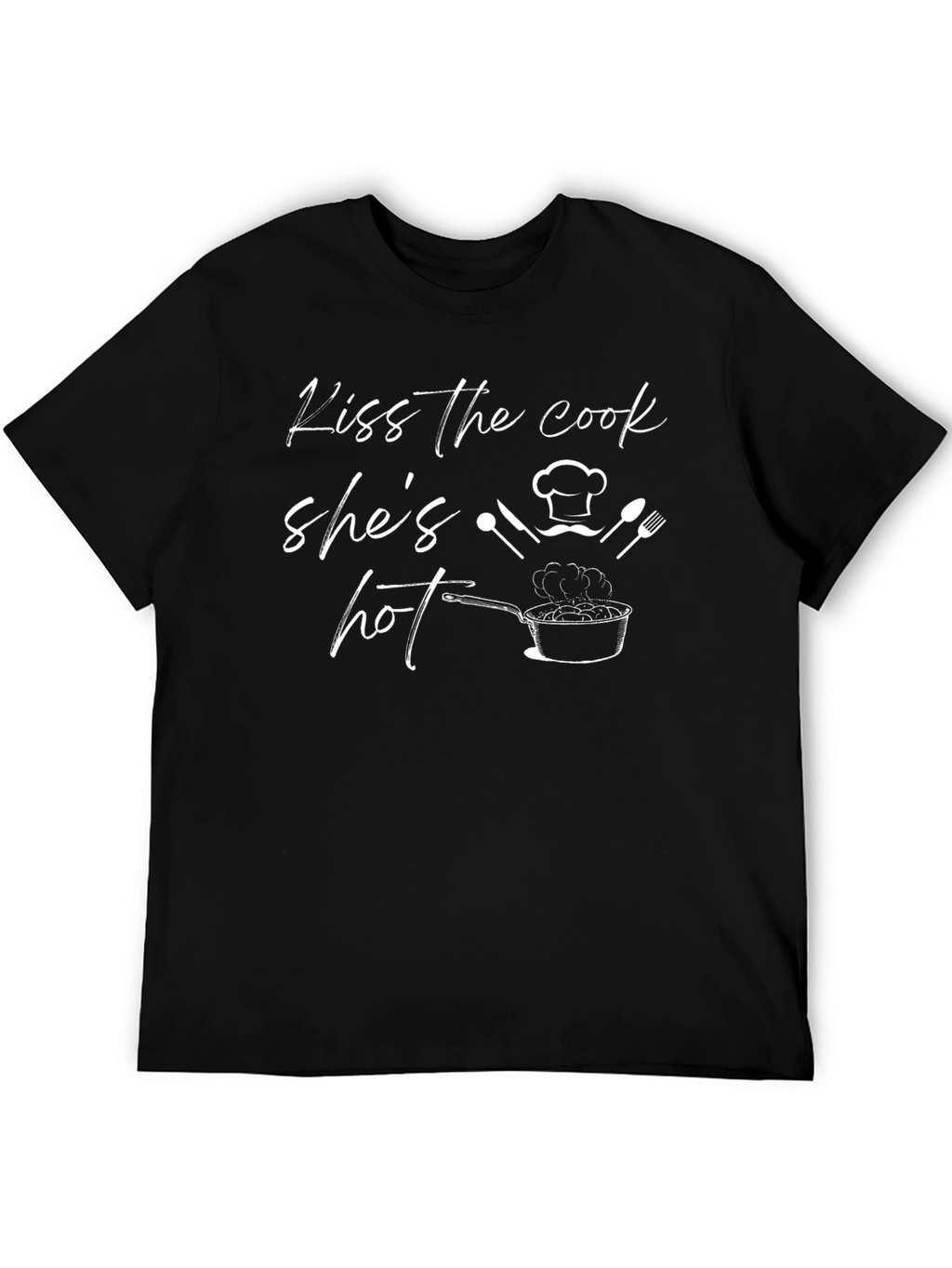 Kiss the Cook Funny Graphic T-Shirt