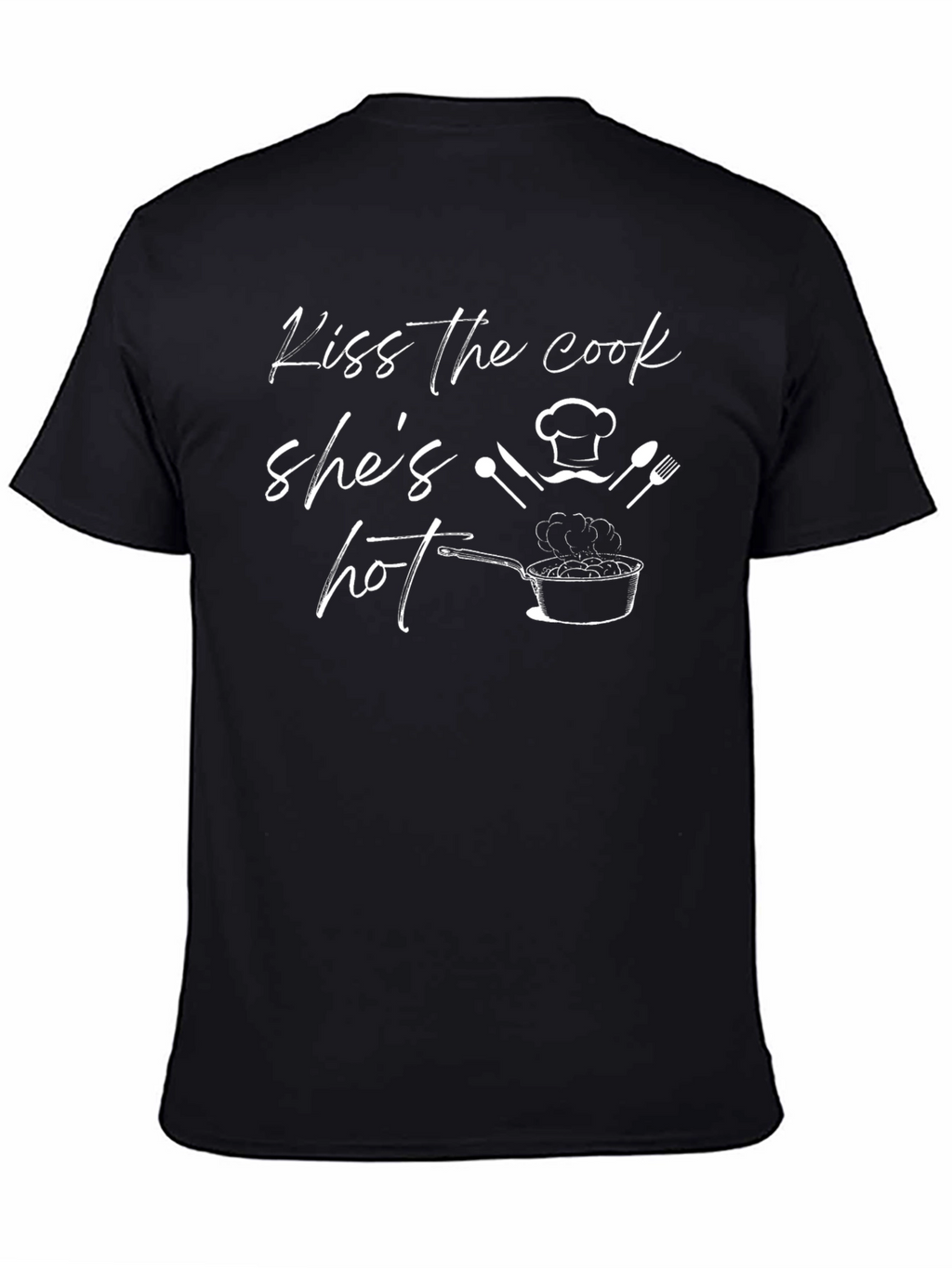 Kiss the Cook Funny Graphic T-Shirt
