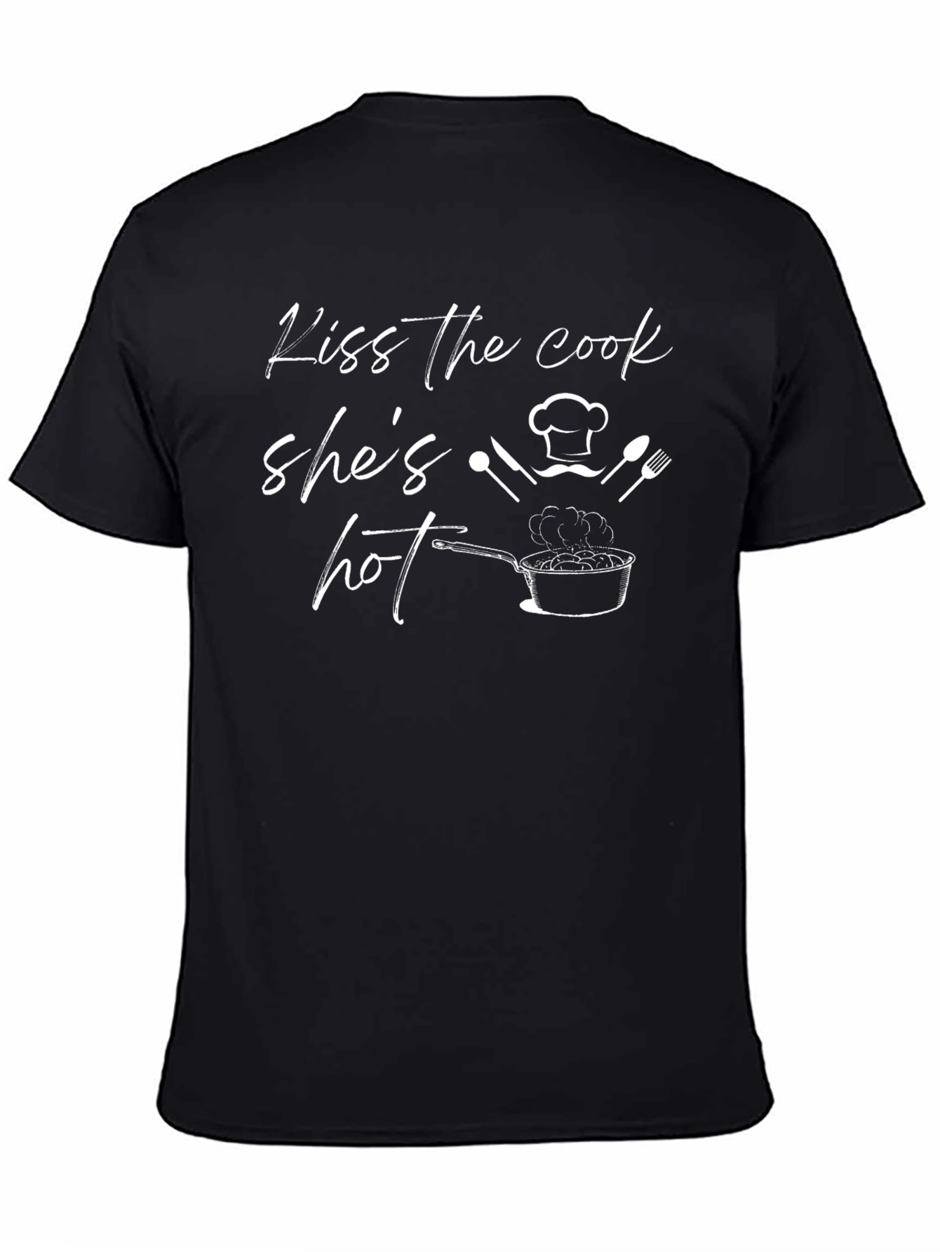 Kiss the Cook Funny Graphic T-Shirt
