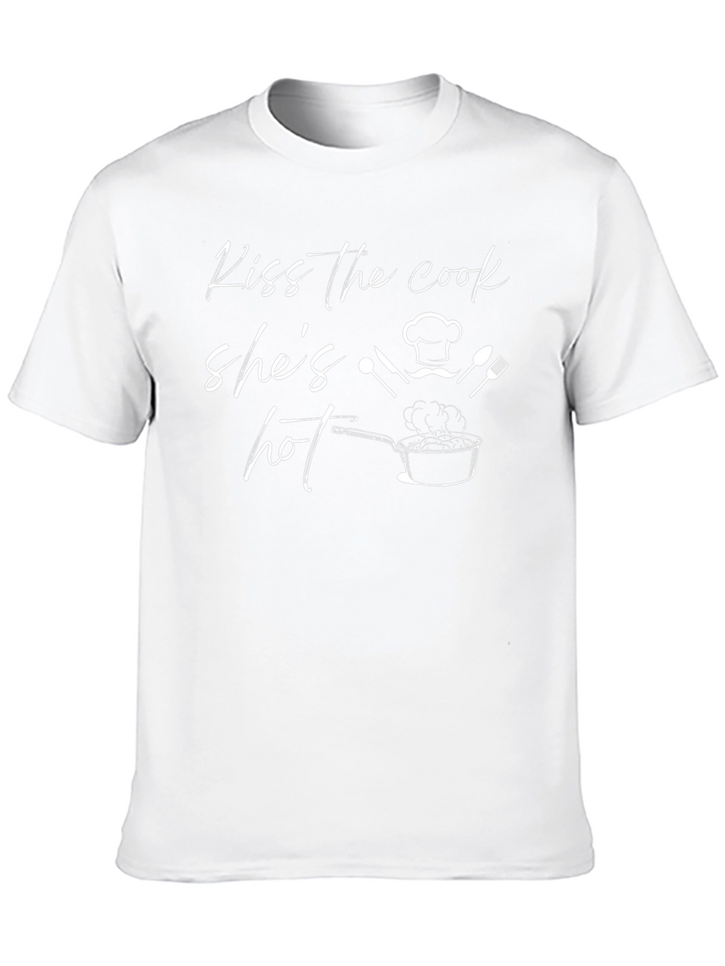 Kiss the Cook Funny Graphic T-Shirt