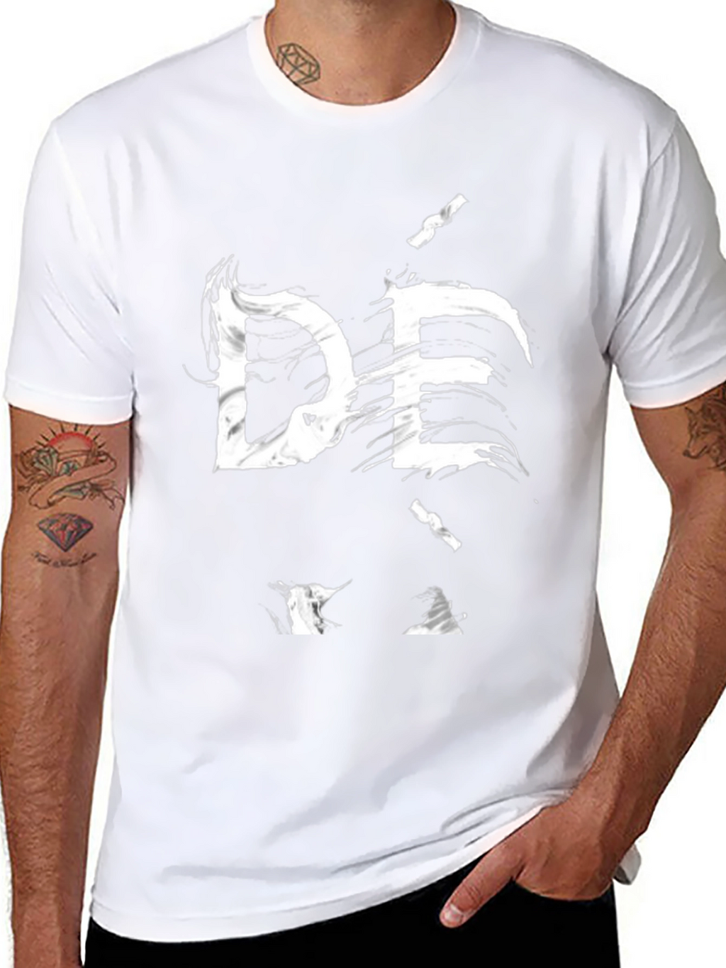 Abstract DE Graphic Black T-Shirt