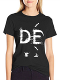 Abstract DE Graphic Black T-Shirt