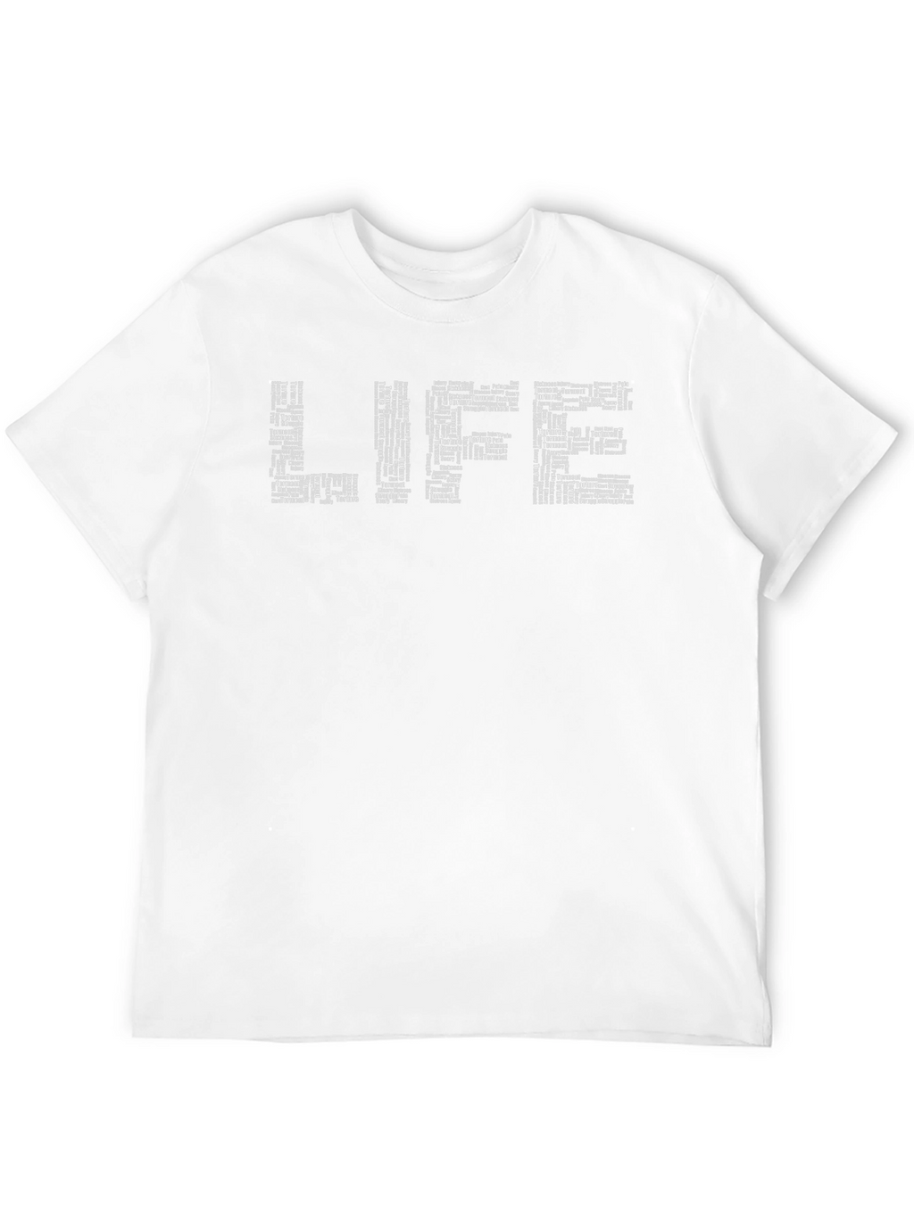 Life Typography Black T-Shirt