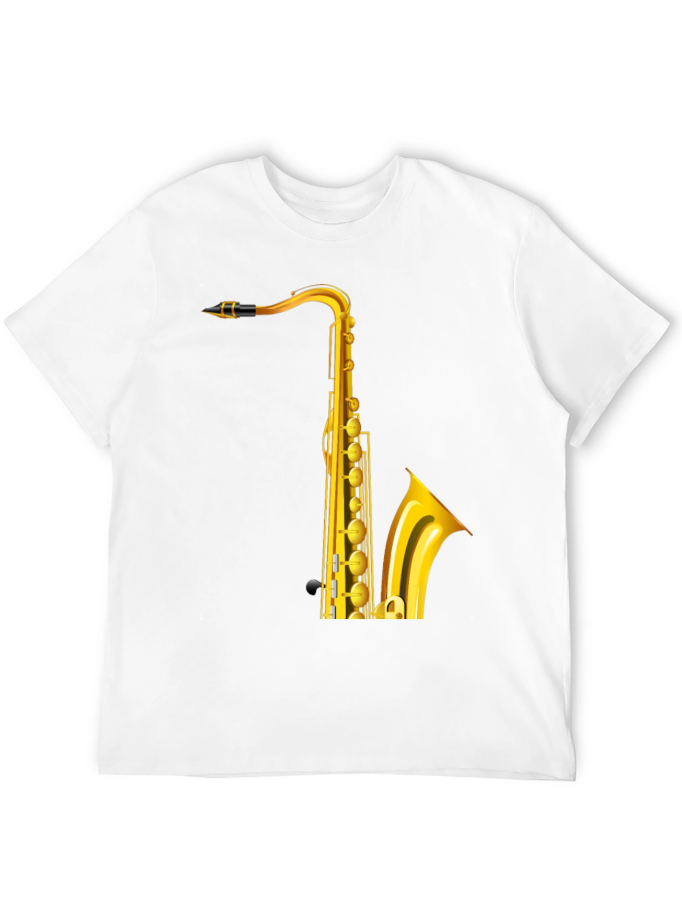 Saxophone Graphic Print Mens T-Shirt