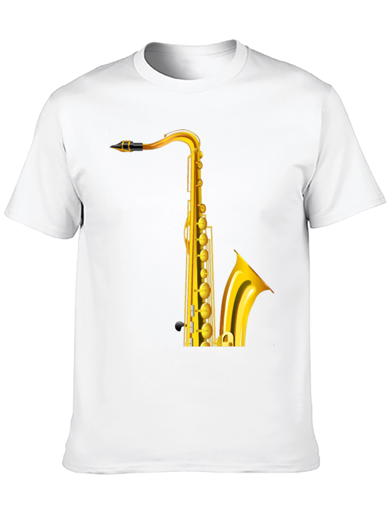 Saxophone Graphic Print Mens T-Shirt