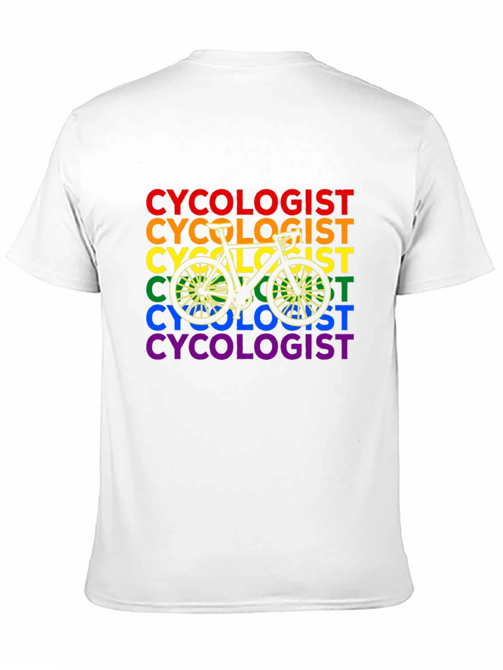 LGBTQ Pride Cycologist Bicycle T-Shirt