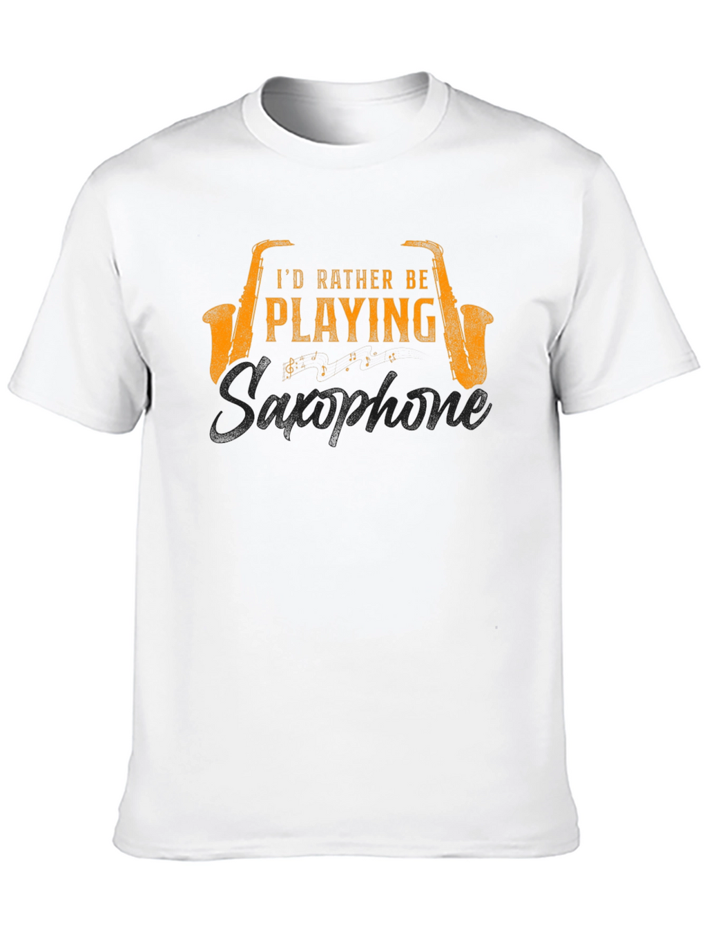Saxophone Player Black T-Shirt - Musician Gift