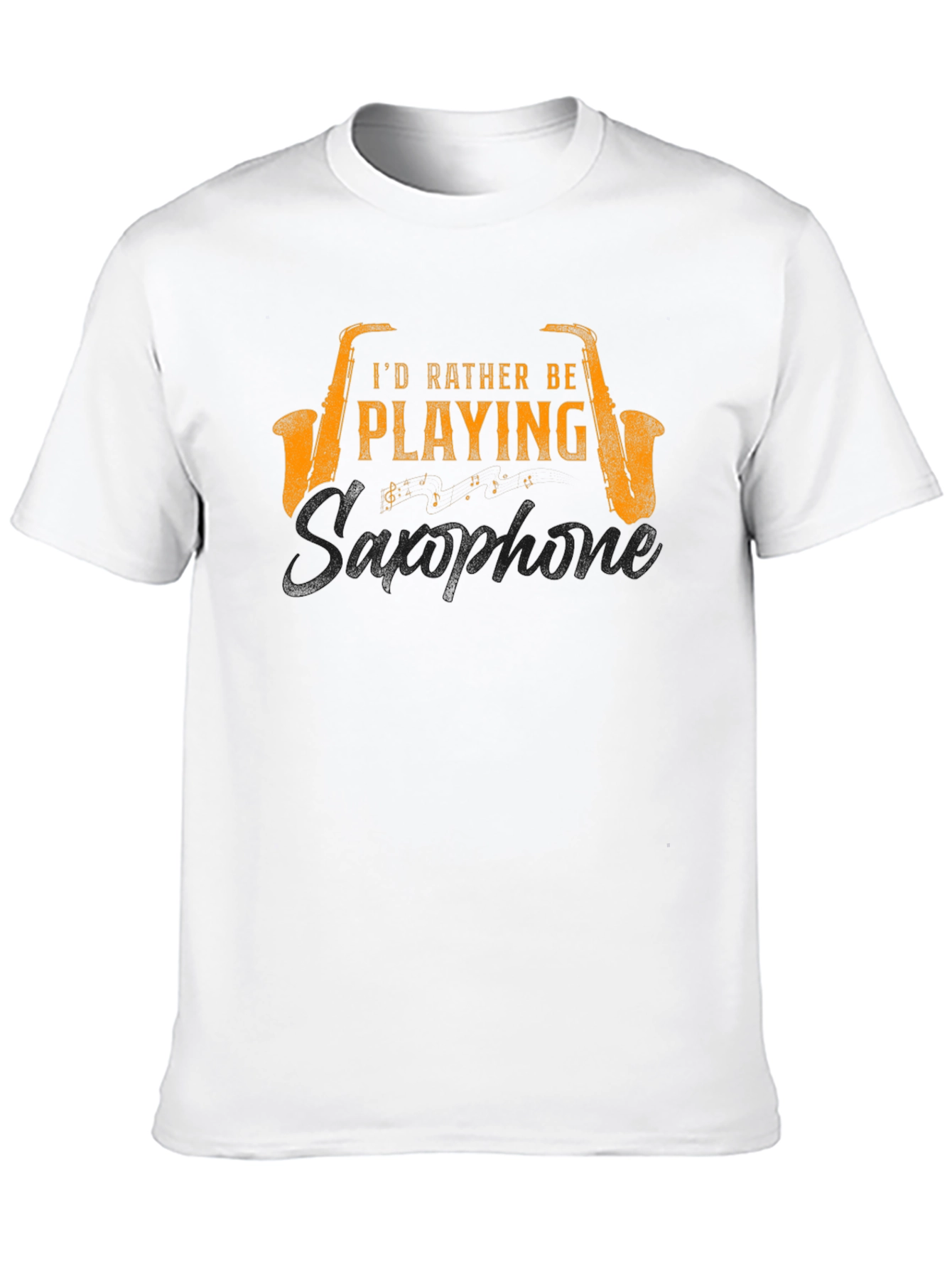 Saxophone Player Black T-Shirt - Musician Gift