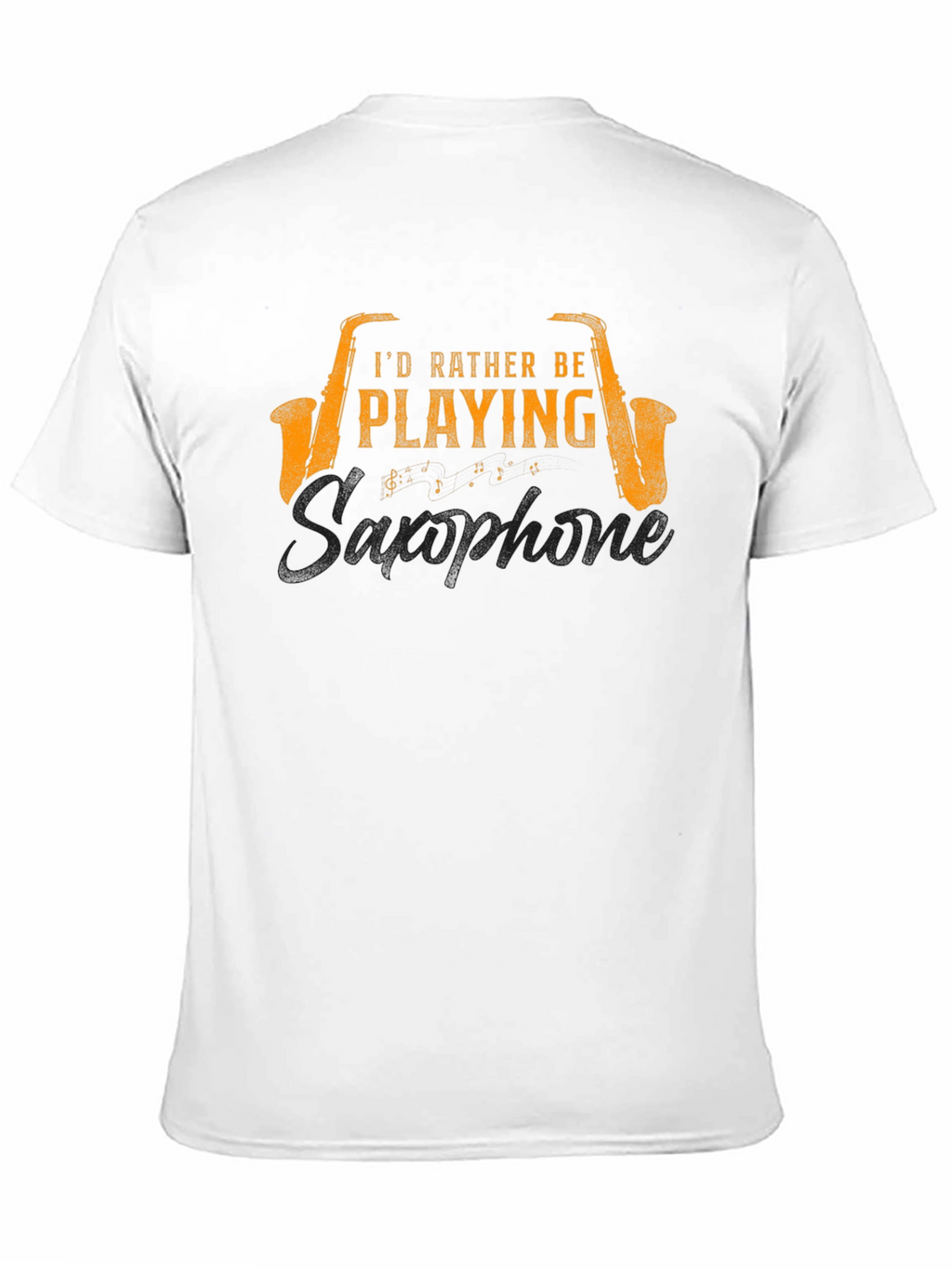 Saxophone Player Black T-Shirt - Musician Gift