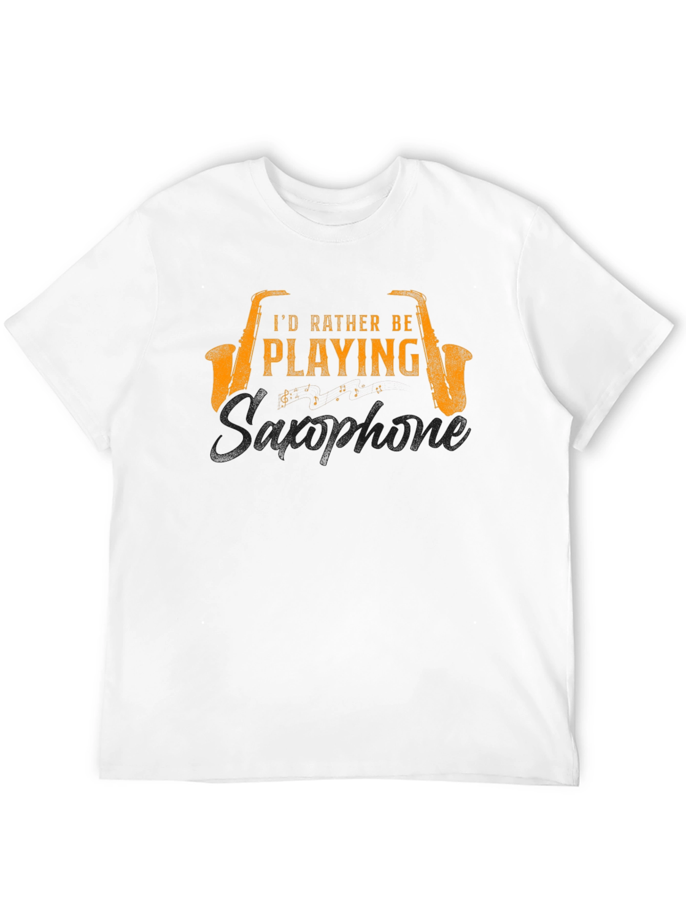 Saxophone Player Black T-Shirt - Musician Gift