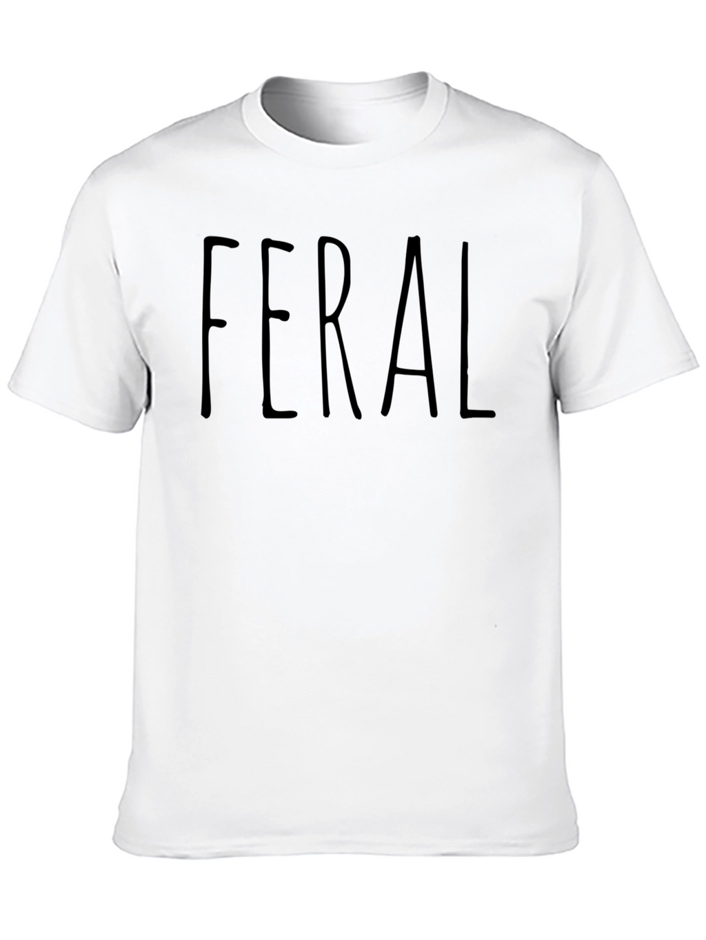 Feral Graphic Tee - Black Crew Neck T-Shirt