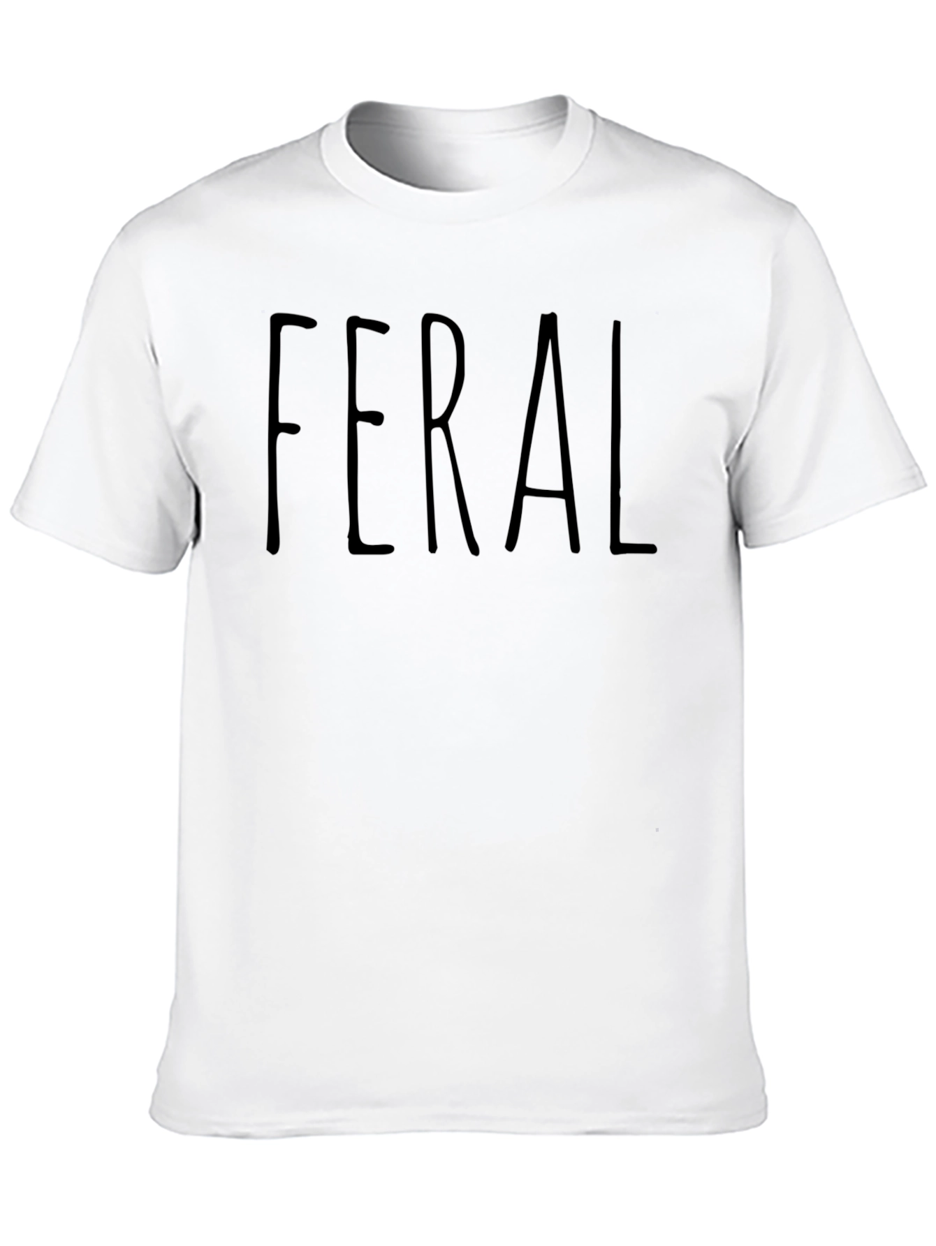 Feral Graphic Tee - Black Crew Neck T-Shirt