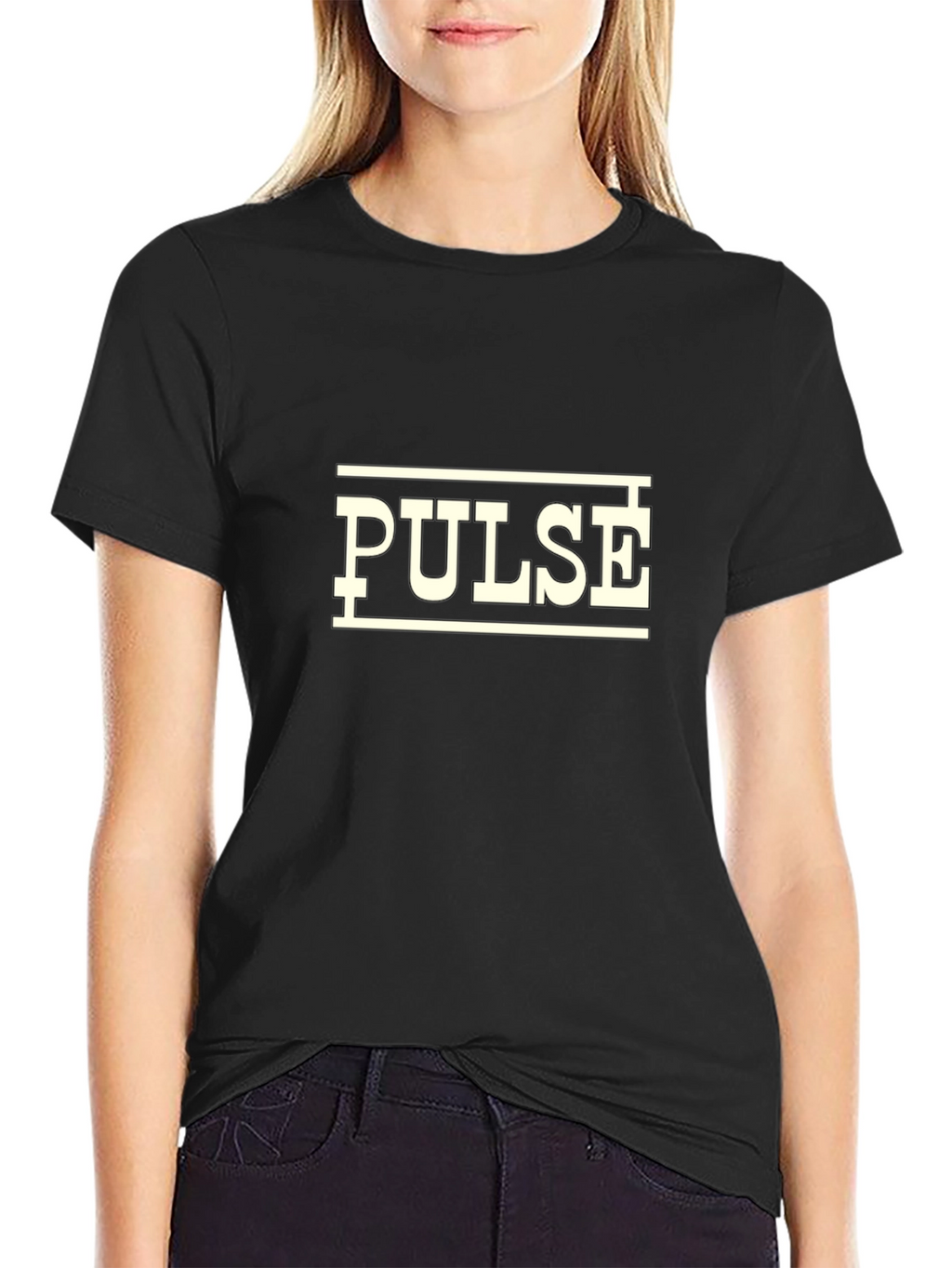 Pulse Graphic T-Shirt - Black Cotton Tee