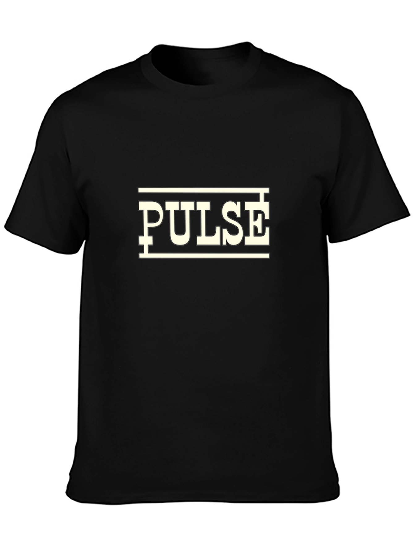 Pulse Graphic T-Shirt - Black Cotton Tee