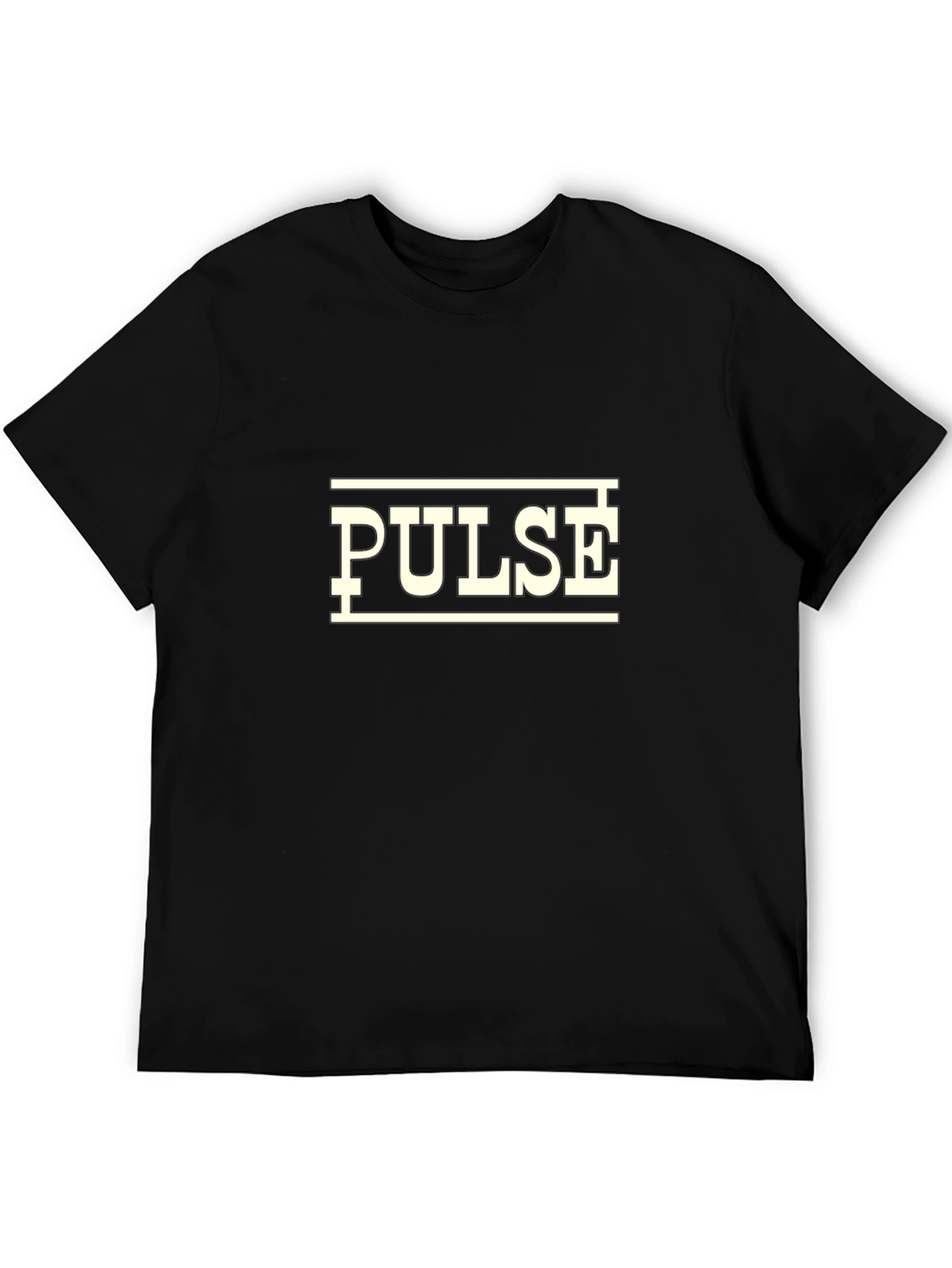 Pulse Graphic T-Shirt - Black Cotton Tee