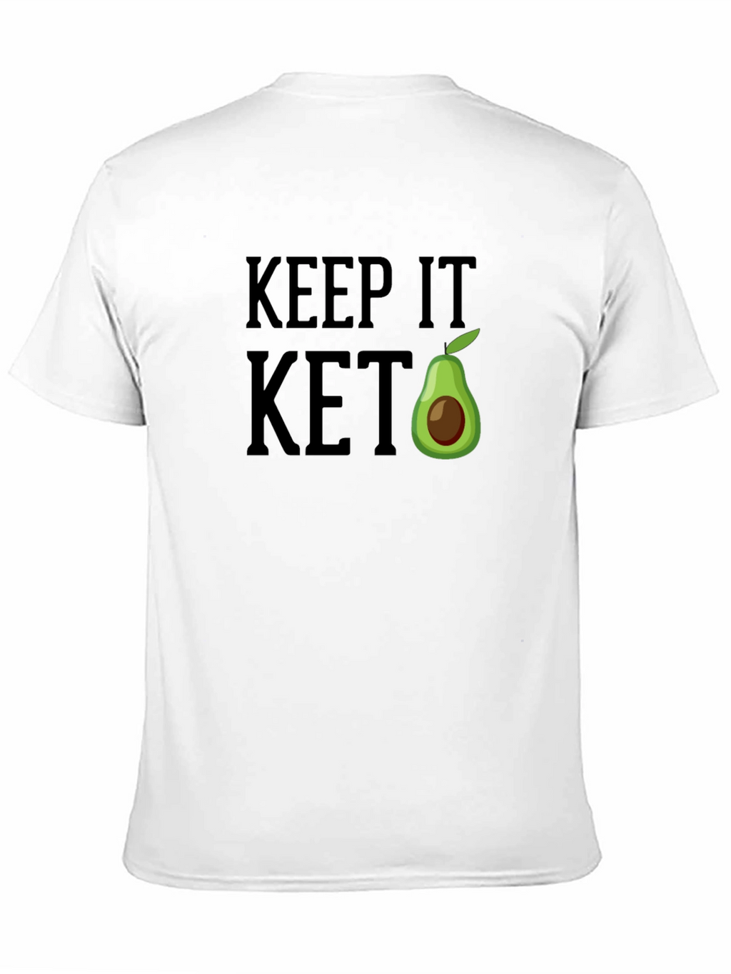 Keep It Keto Avocado T-Shirt - Black