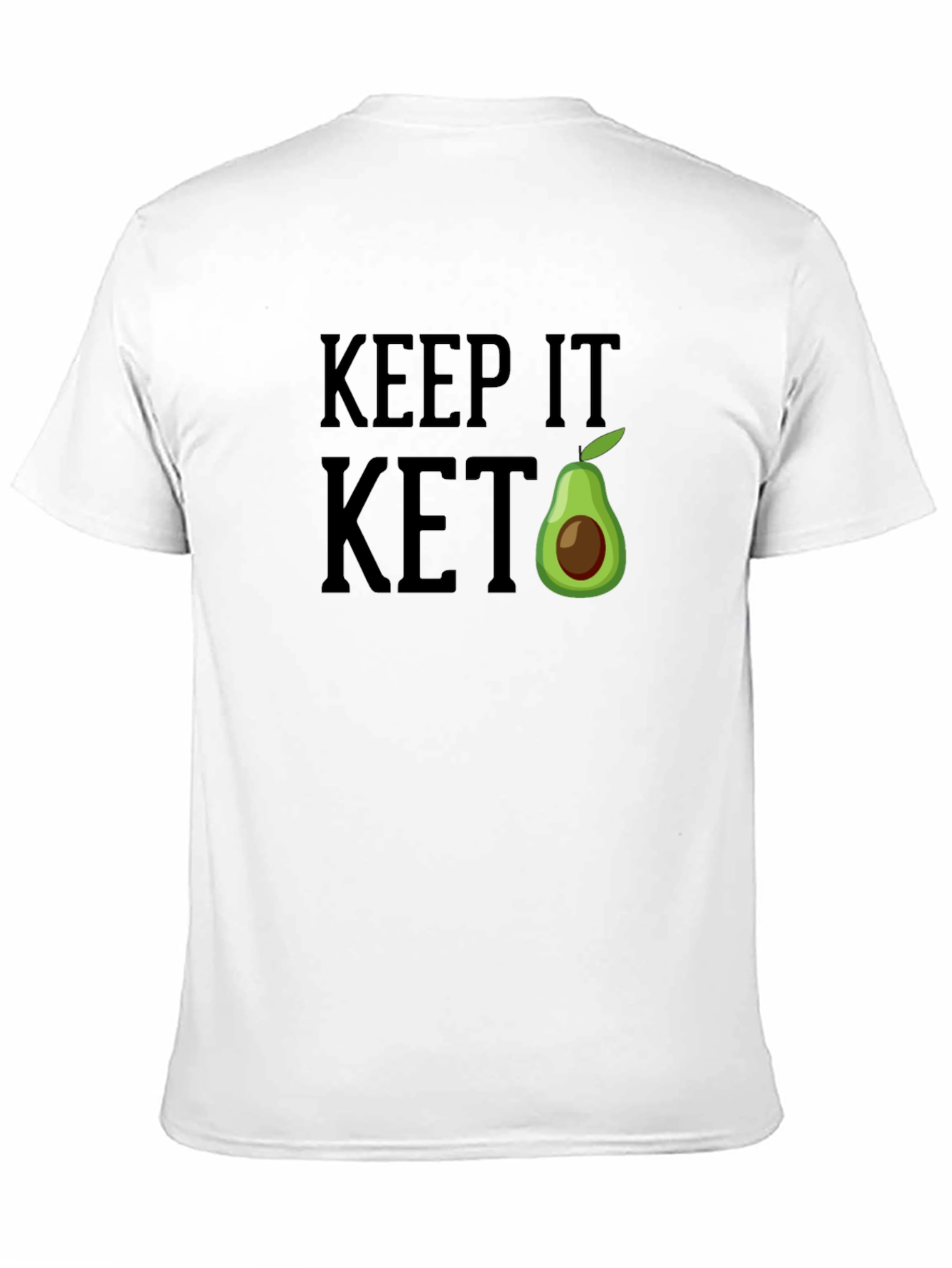 Keep It Keto Avocado T-Shirt - Black