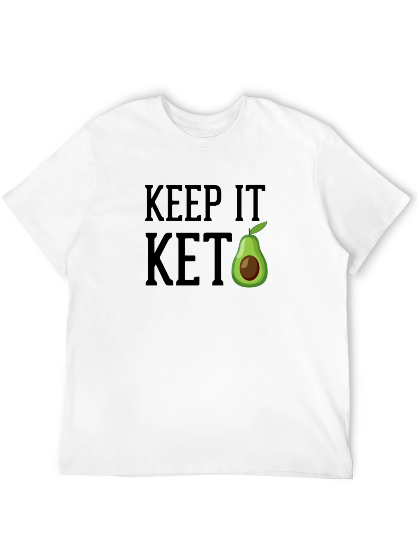 Keep It Keto Avocado T-Shirt - Black