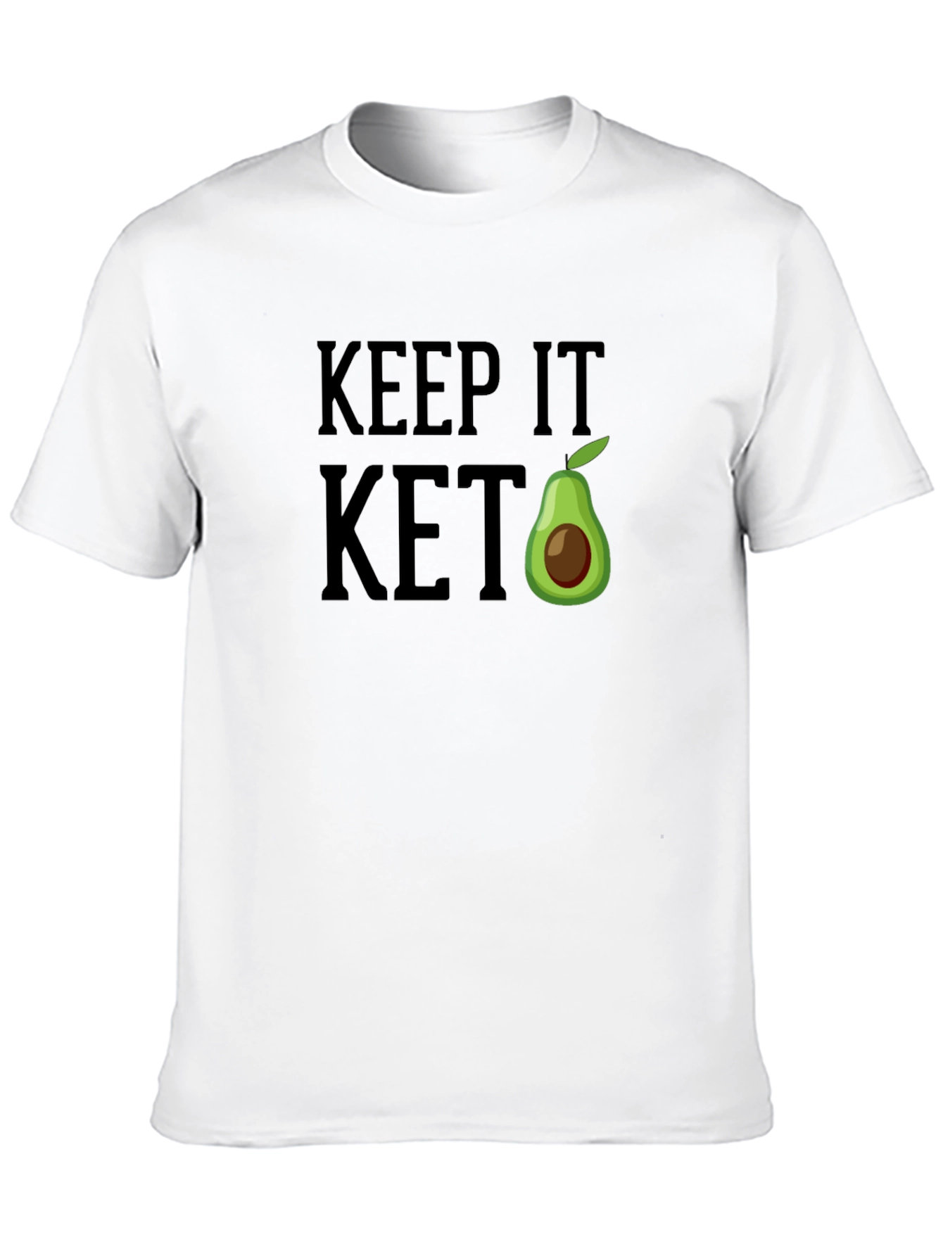 Keep It Keto Avocado T-Shirt - Black