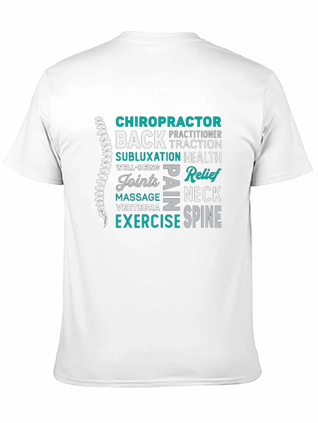 Chiropractor Word Art Graphic T-Shirt
