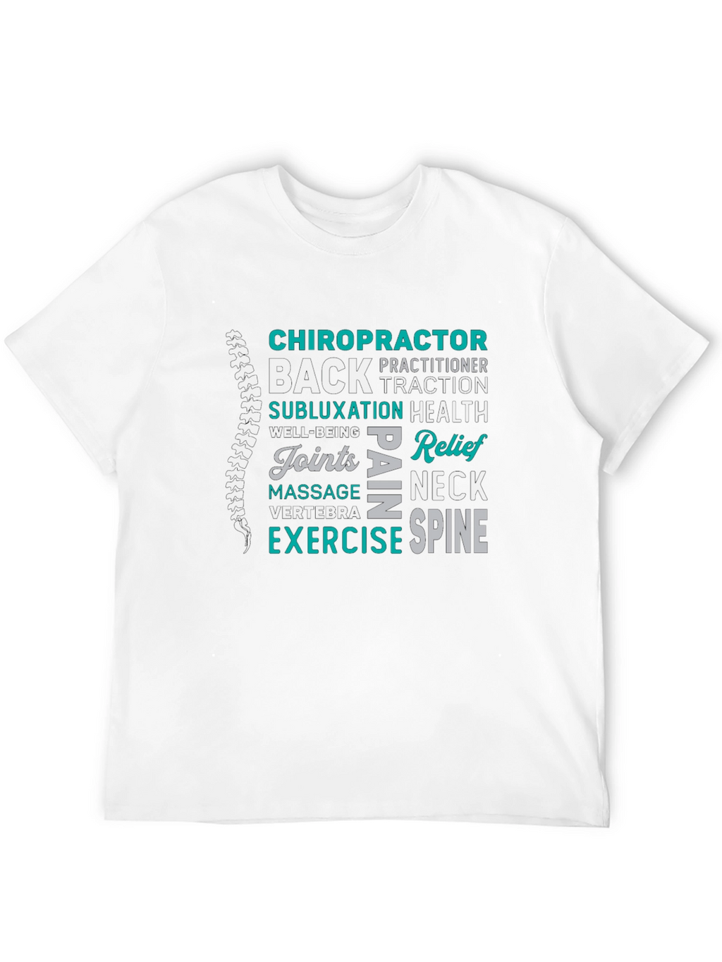 Chiropractor Word Art Graphic T-Shirt
