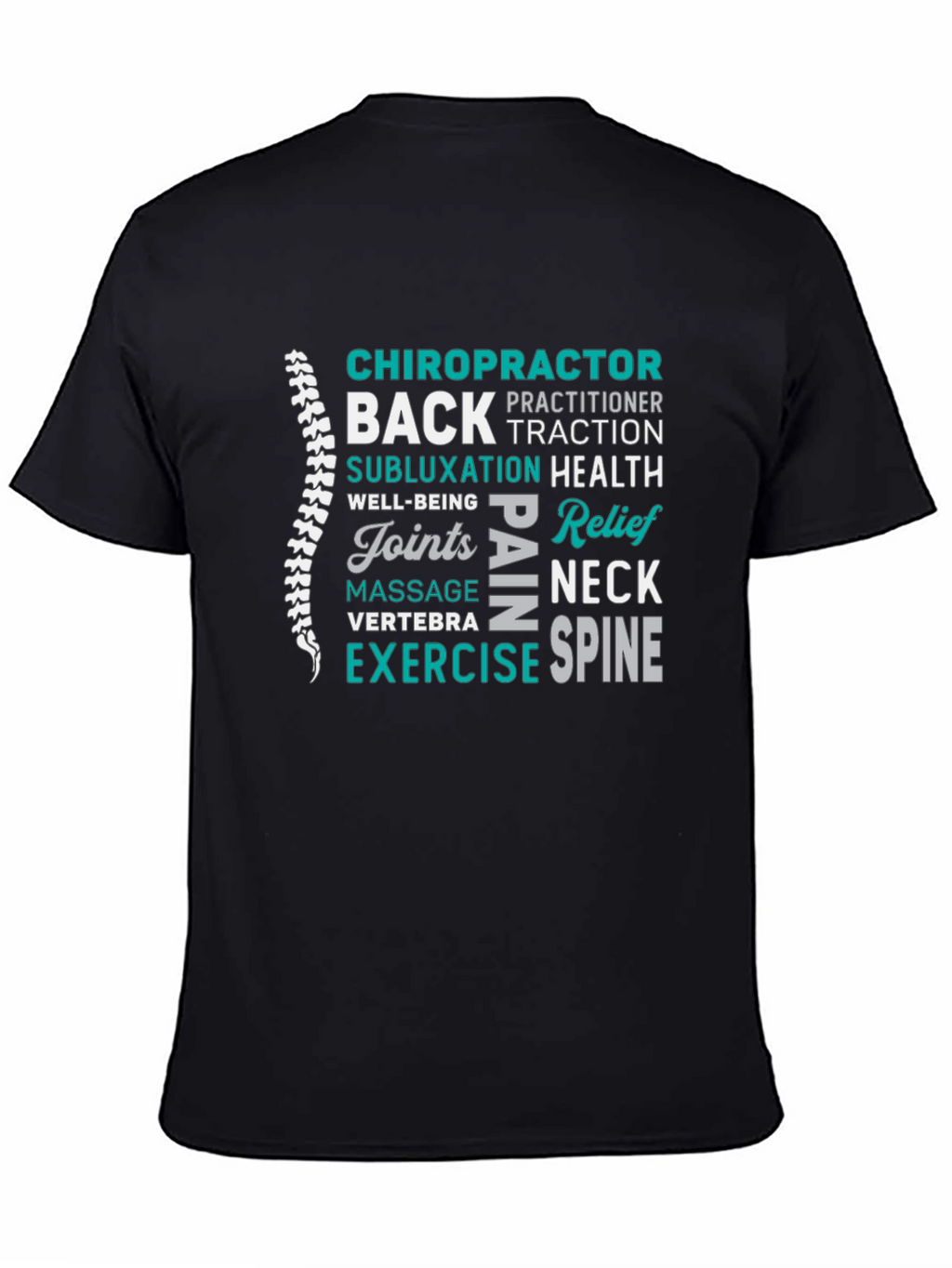 Chiropractor Word Art Graphic T-Shirt
