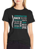 Chiropractor Word Art Graphic T-Shirt