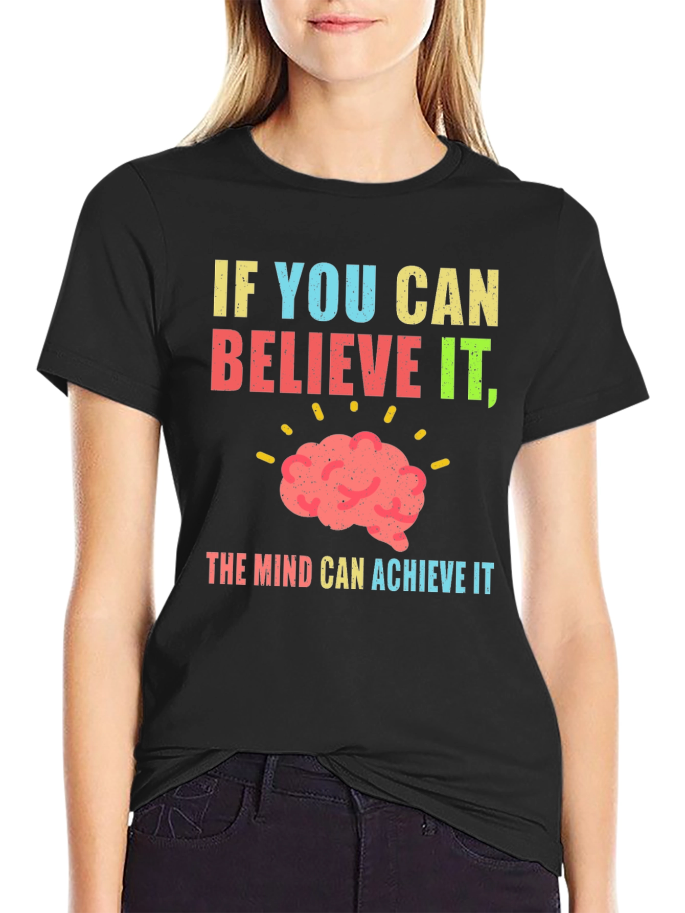 Motivational Brain Power Graphic T-Shirt