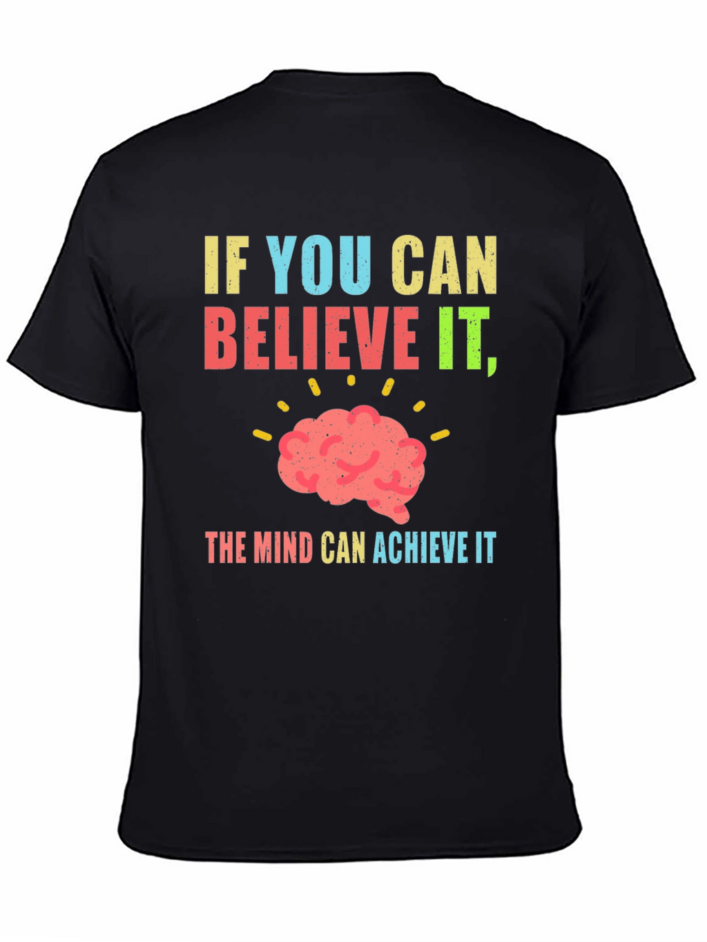 Motivational Brain Power Graphic T-Shirt