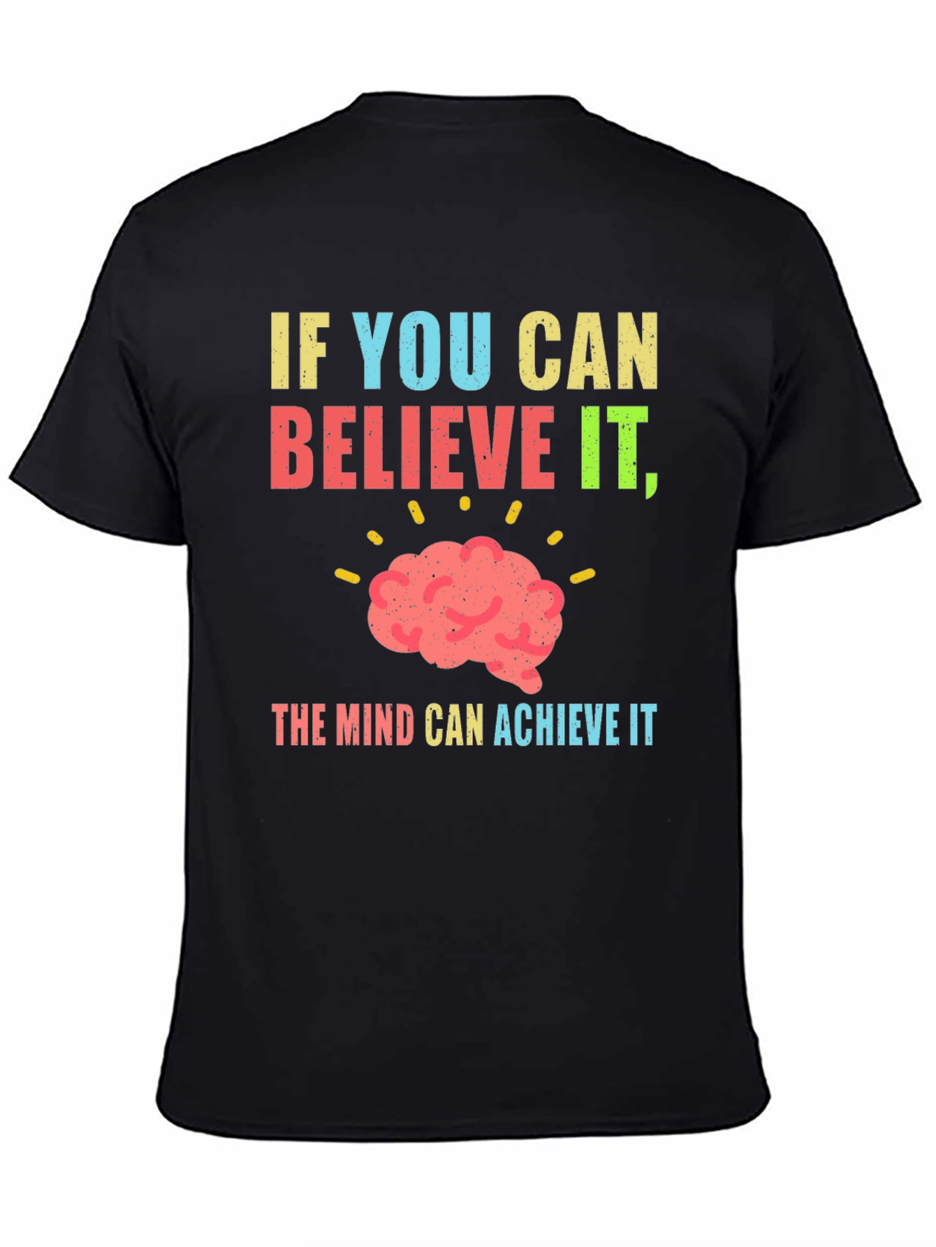 Motivational Brain Power Graphic T-Shirt