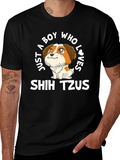Boy Who Loves Shih Tzus T-Shirt