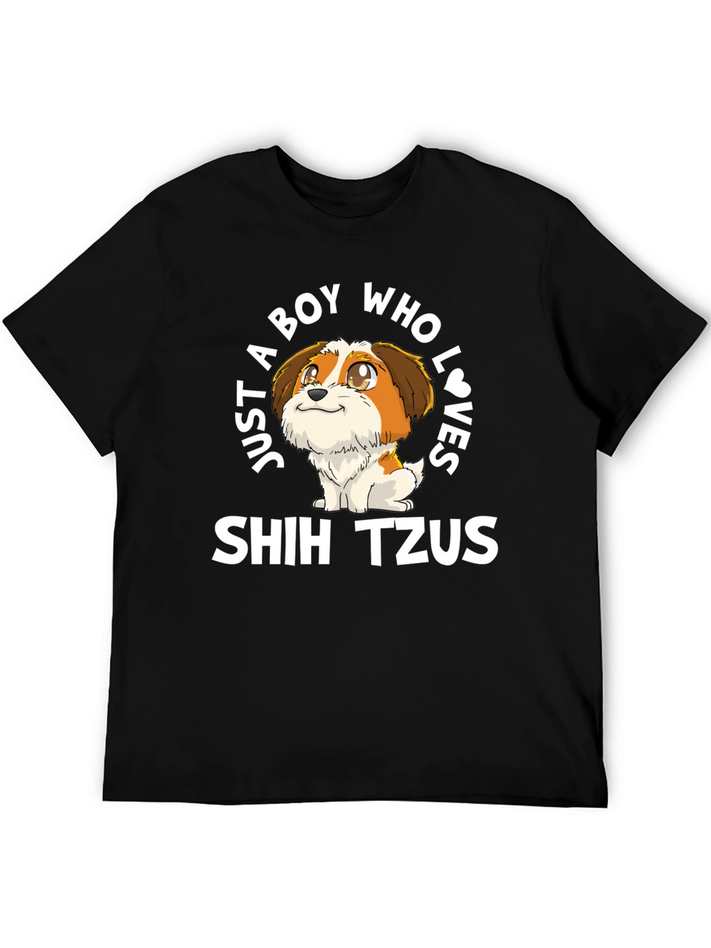 Boy Who Loves Shih Tzus T-Shirt