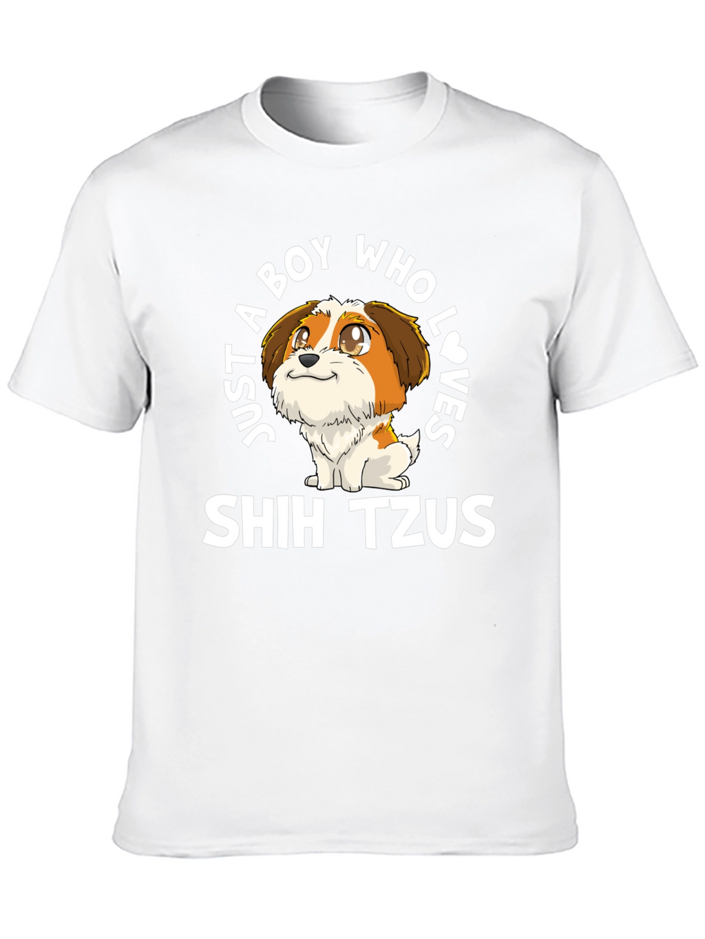 Boy Who Loves Shih Tzus T-Shirt