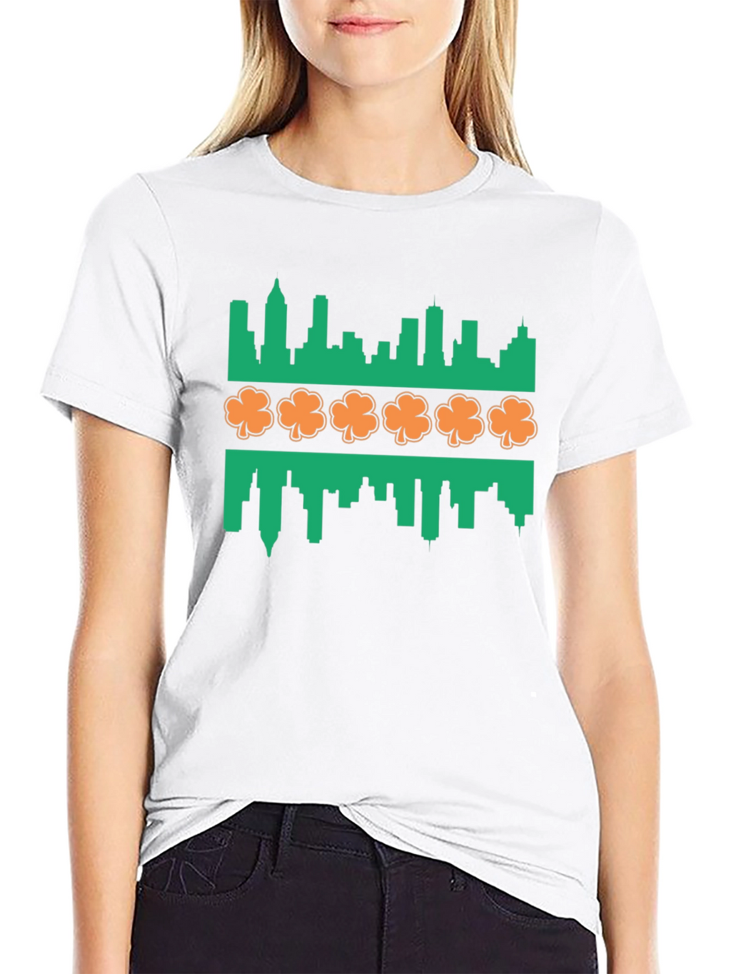Shamrock Skyline Graphic T-Shirt
