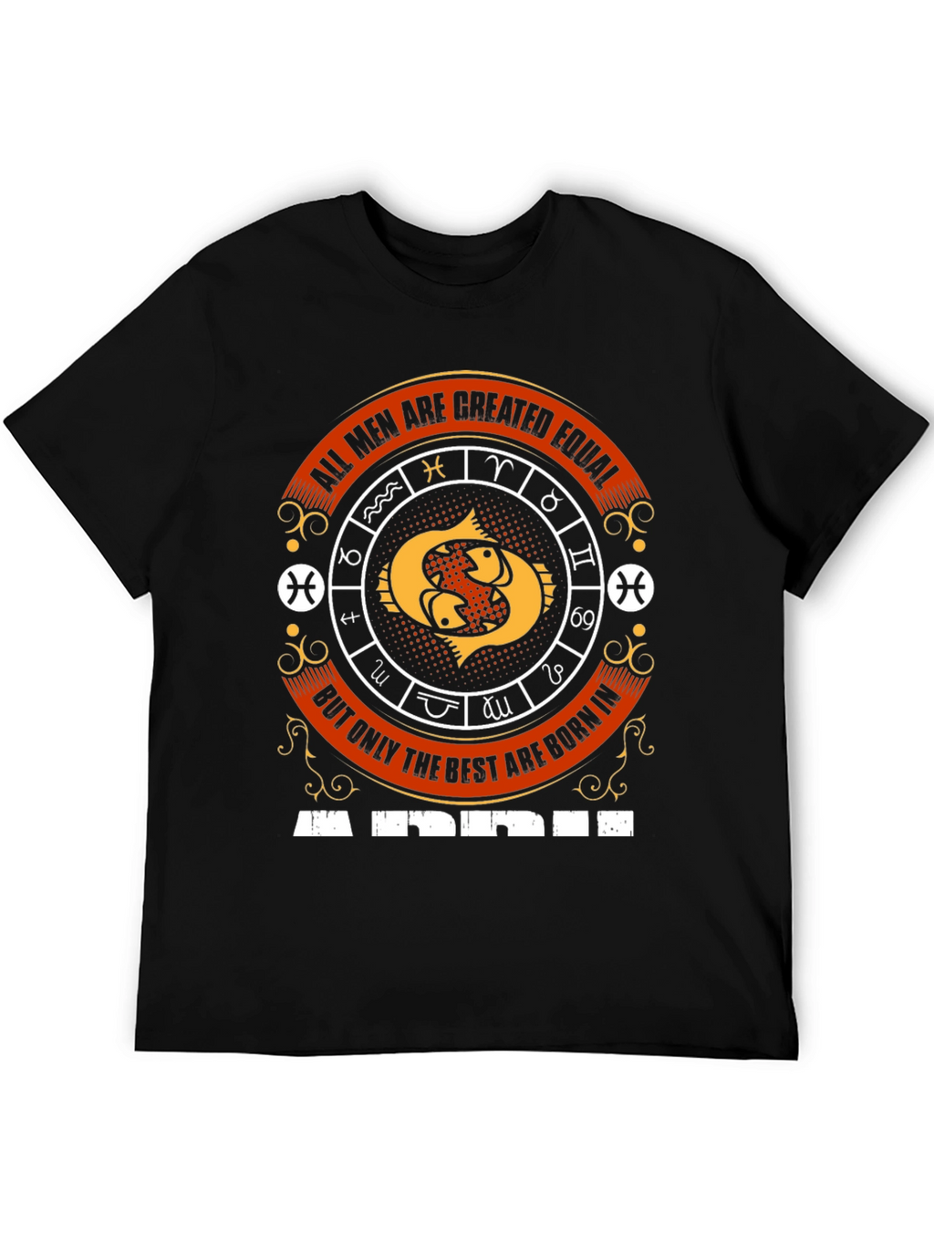 Pisces Zodiac Sign Mens T-Shirt