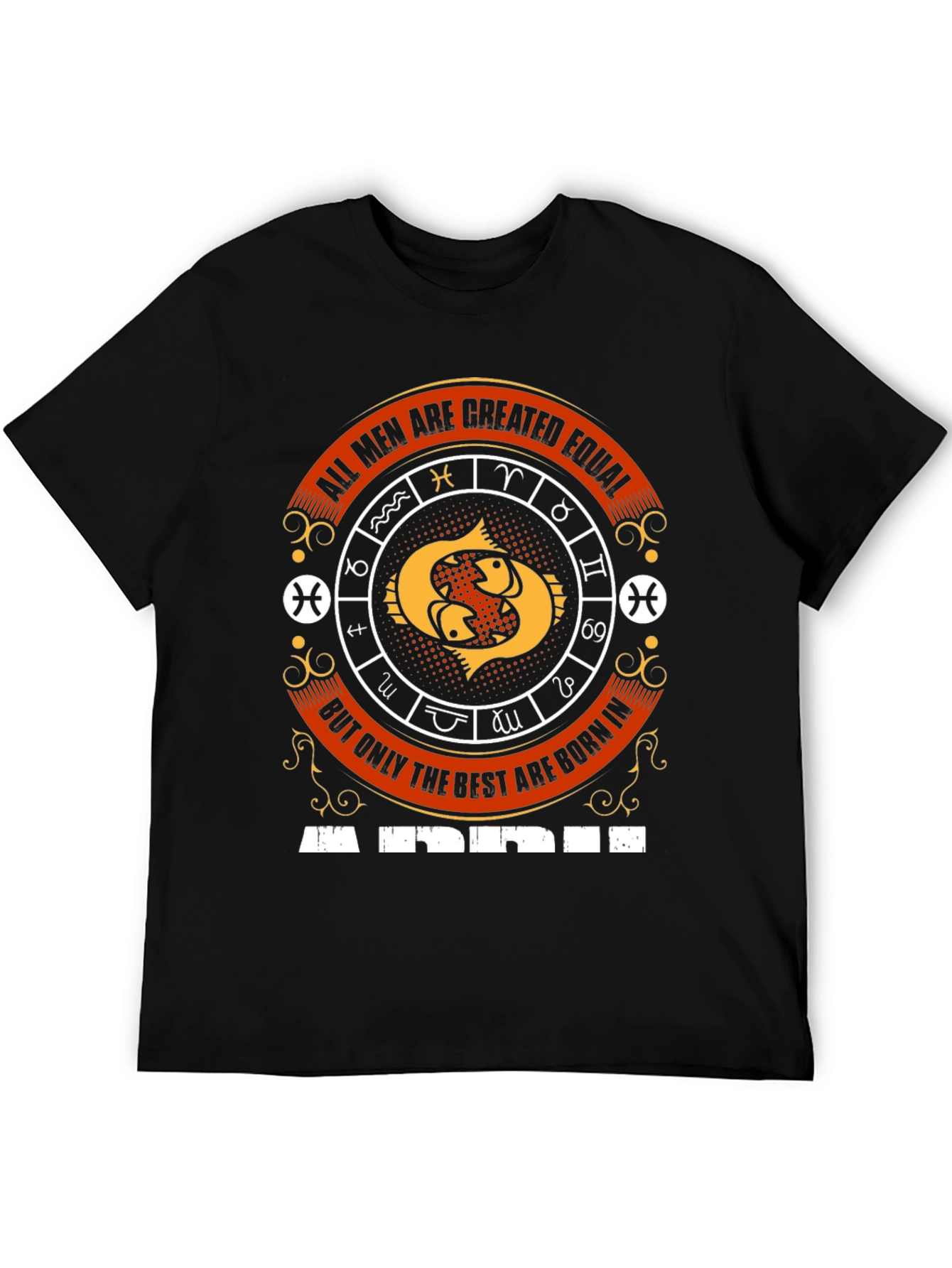 Pisces Zodiac Sign Mens T-Shirt