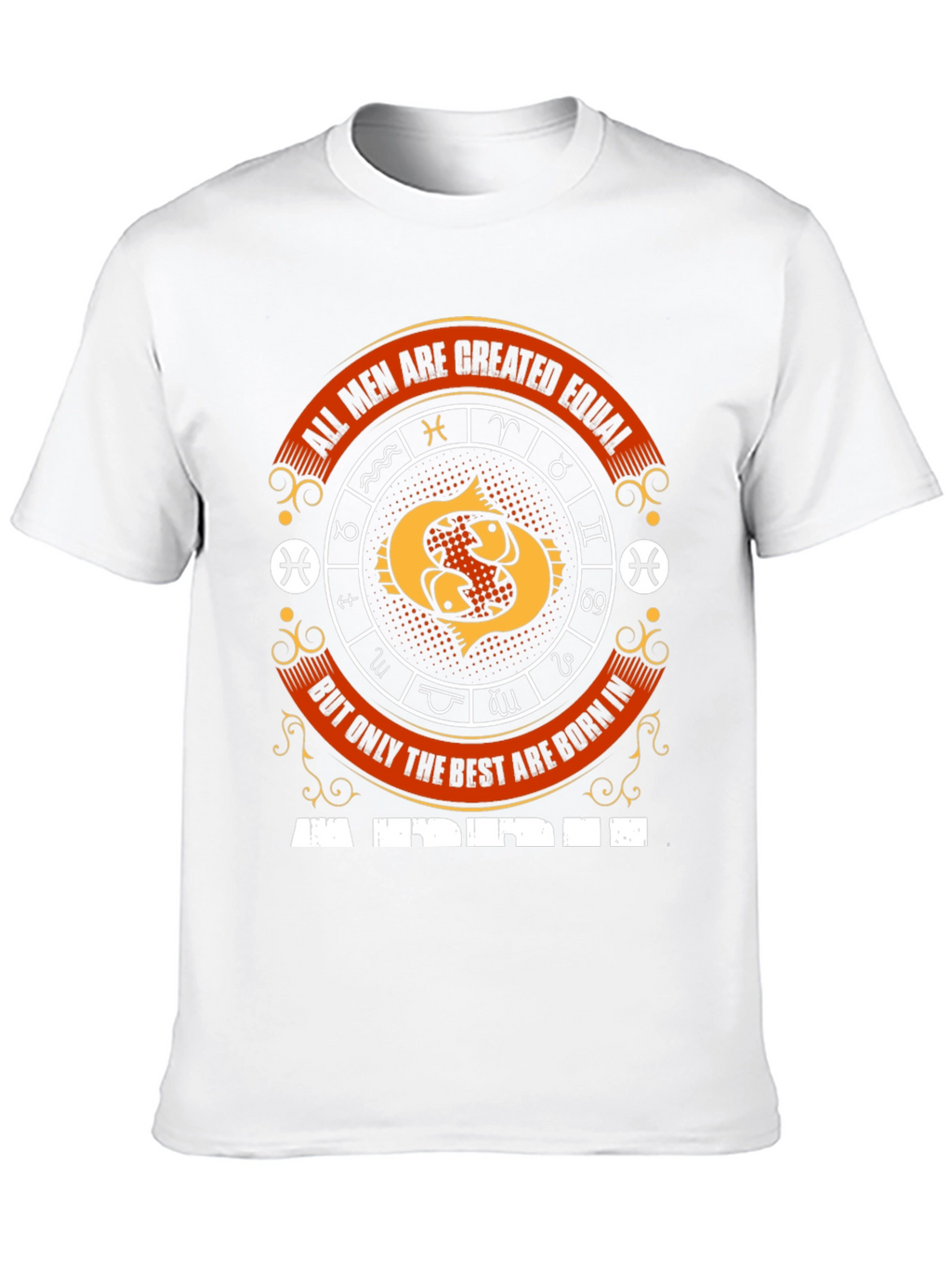Pisces Zodiac Sign Mens T-Shirt